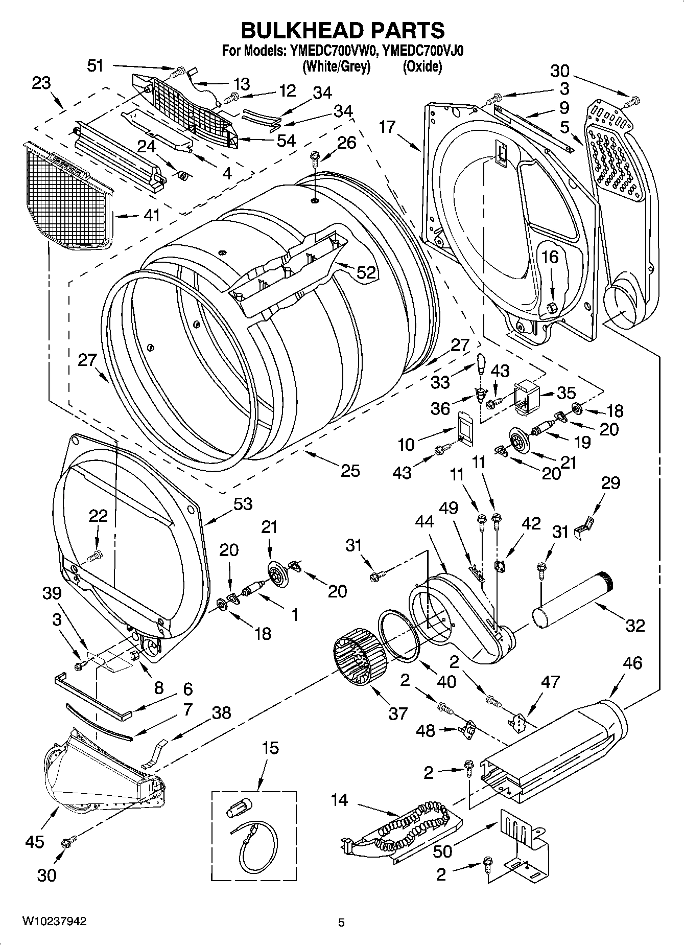 03 - BULKHEAD PARTS, OPTIONAL PARTS (NOT INCLUDED)