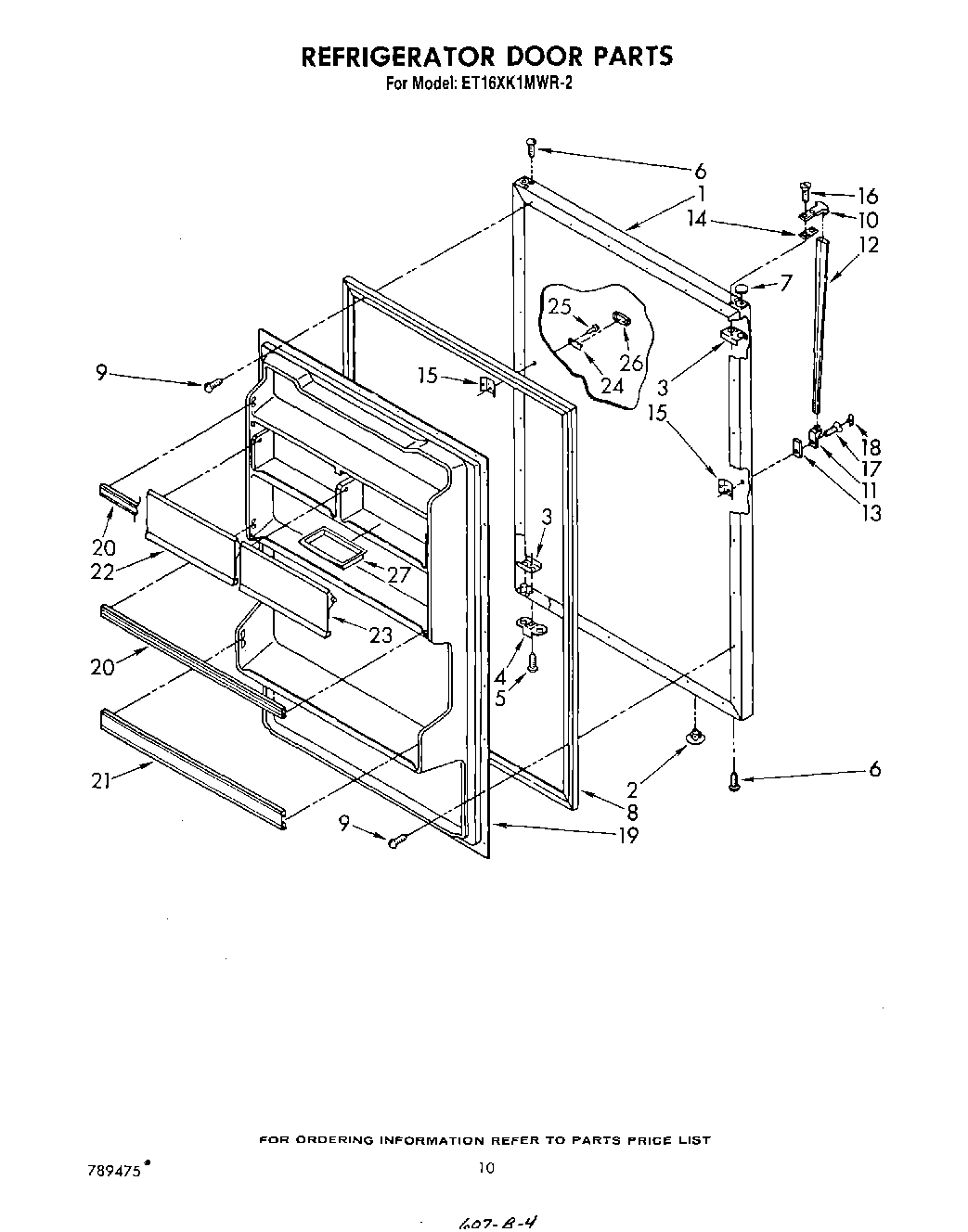 08 - REFRIGERATOR DOOR , NOT ILLUSTRATED
