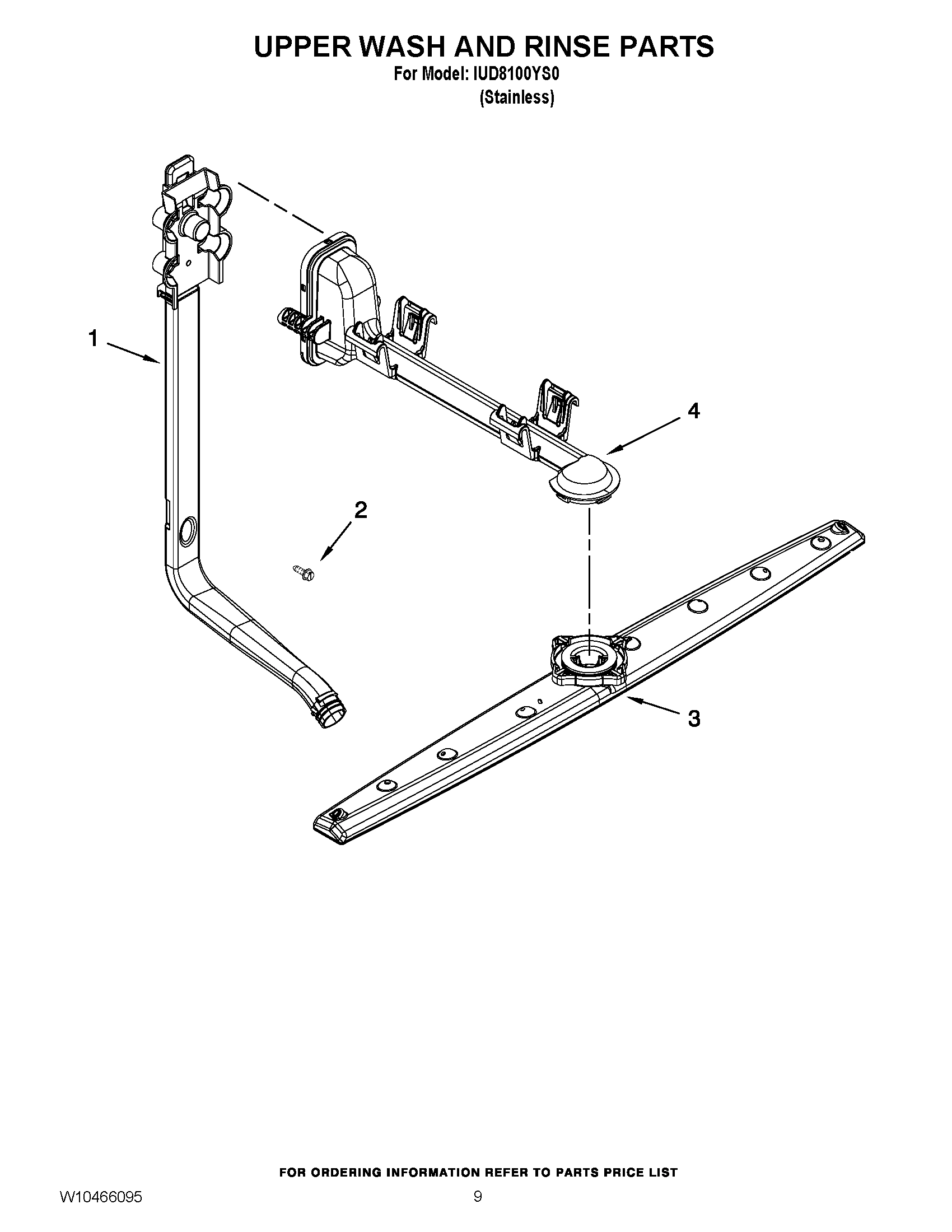 07 - UPPER WASH AND RINSE PARTS