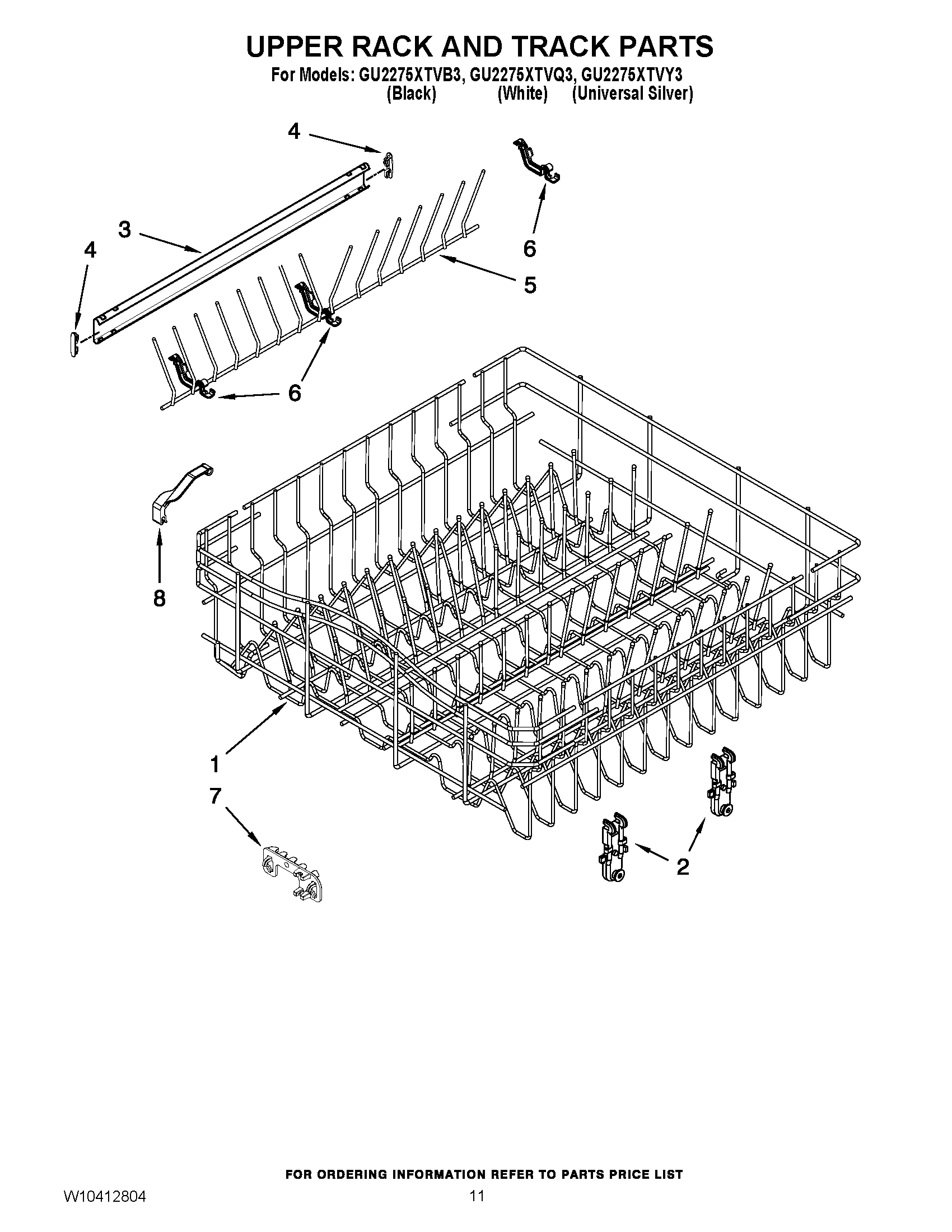09 - UPPER RACK AND TRACK PARTS