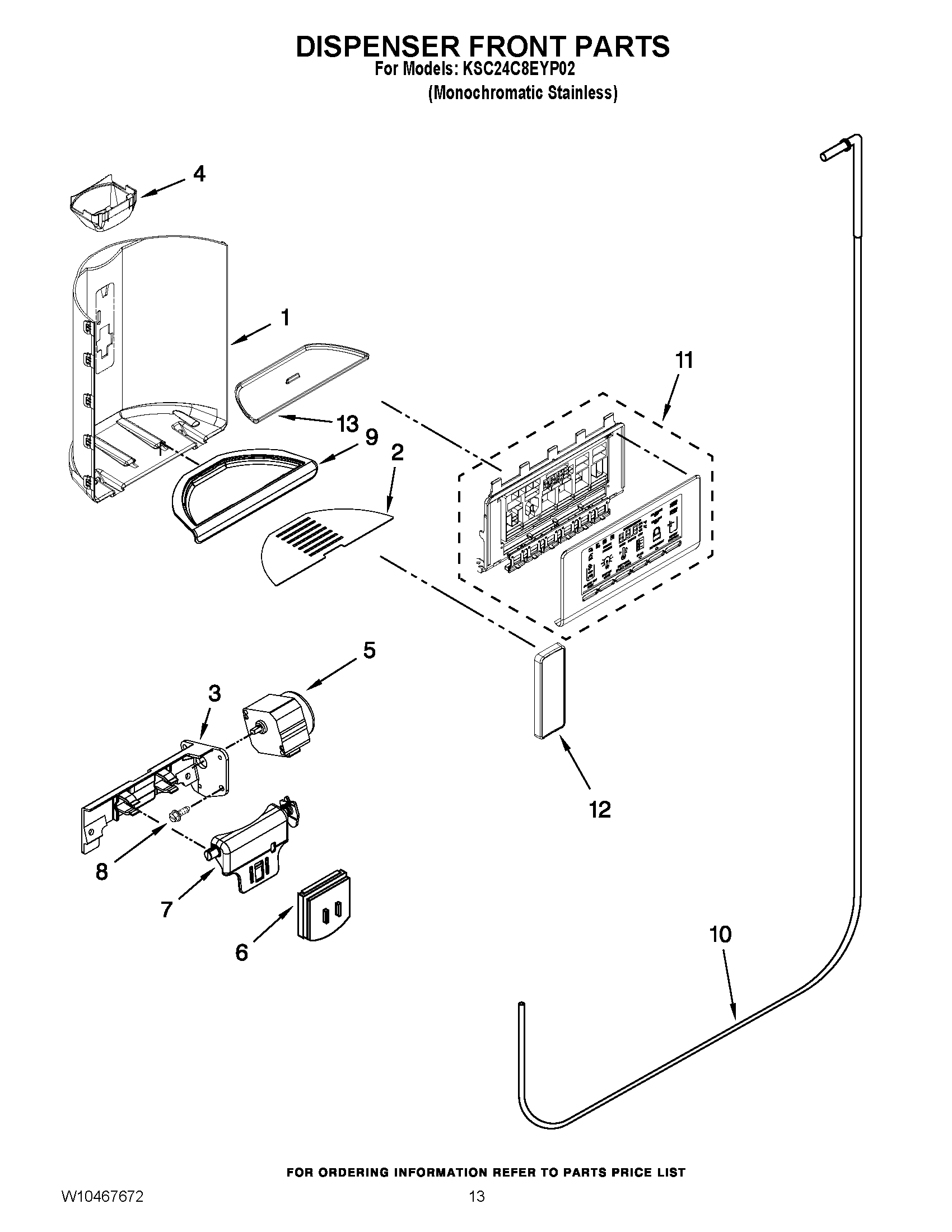 08 - DISPENSER FRONT PARTS