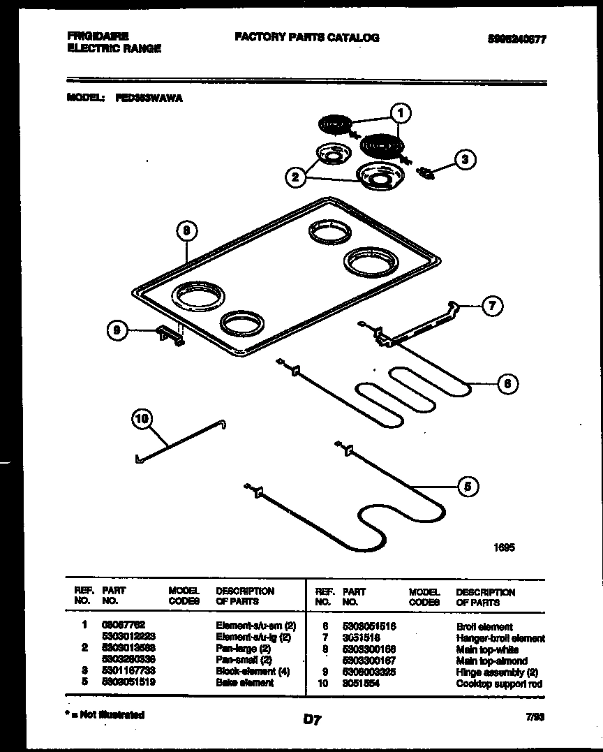 03 - COOKTOP AND BROILER PARTS