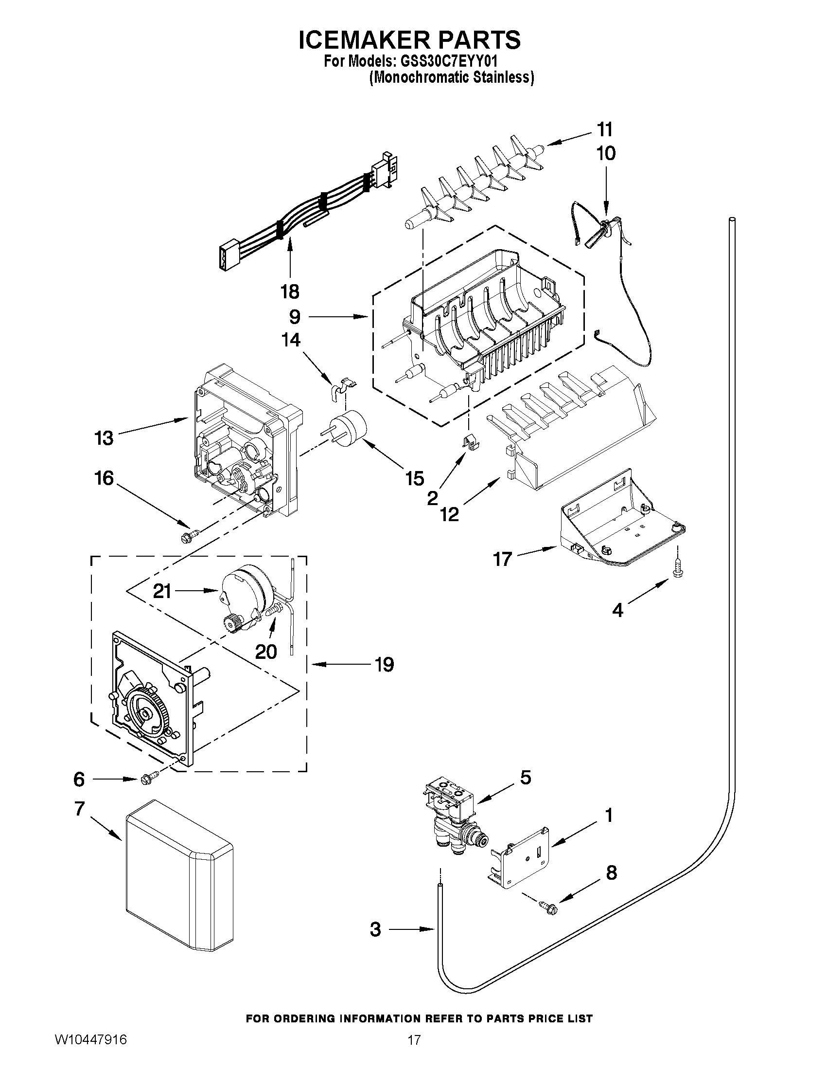 10 - ICEMAKER PARTS