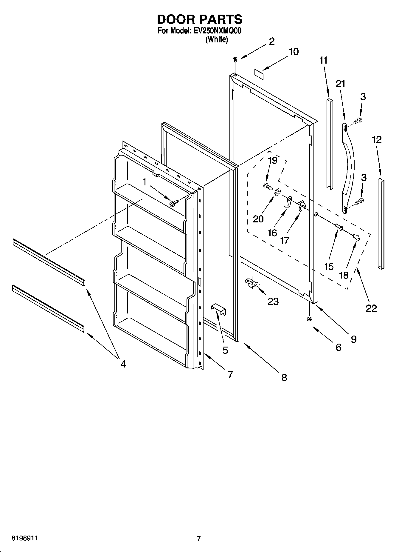 04 - DOOR PARTS, OPTIONAL PARTS (NOT INCLUDED)