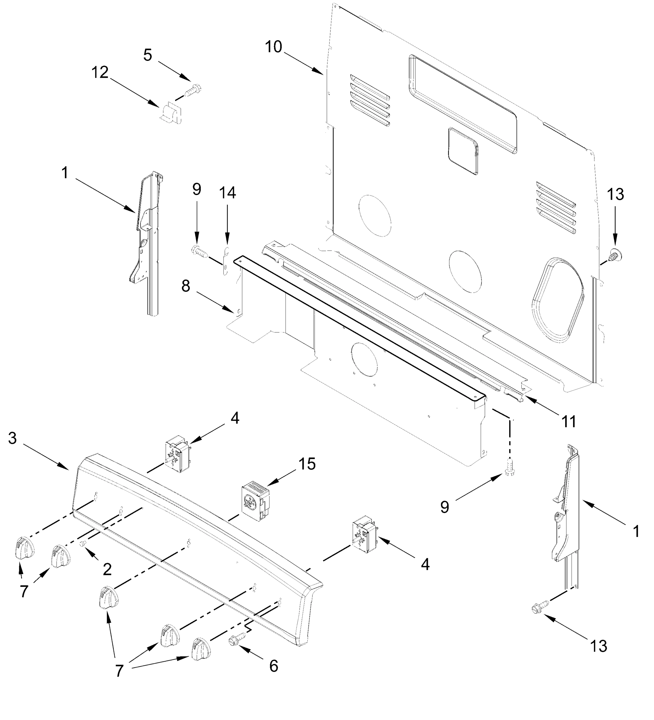 CONTROL PANEL PARTS