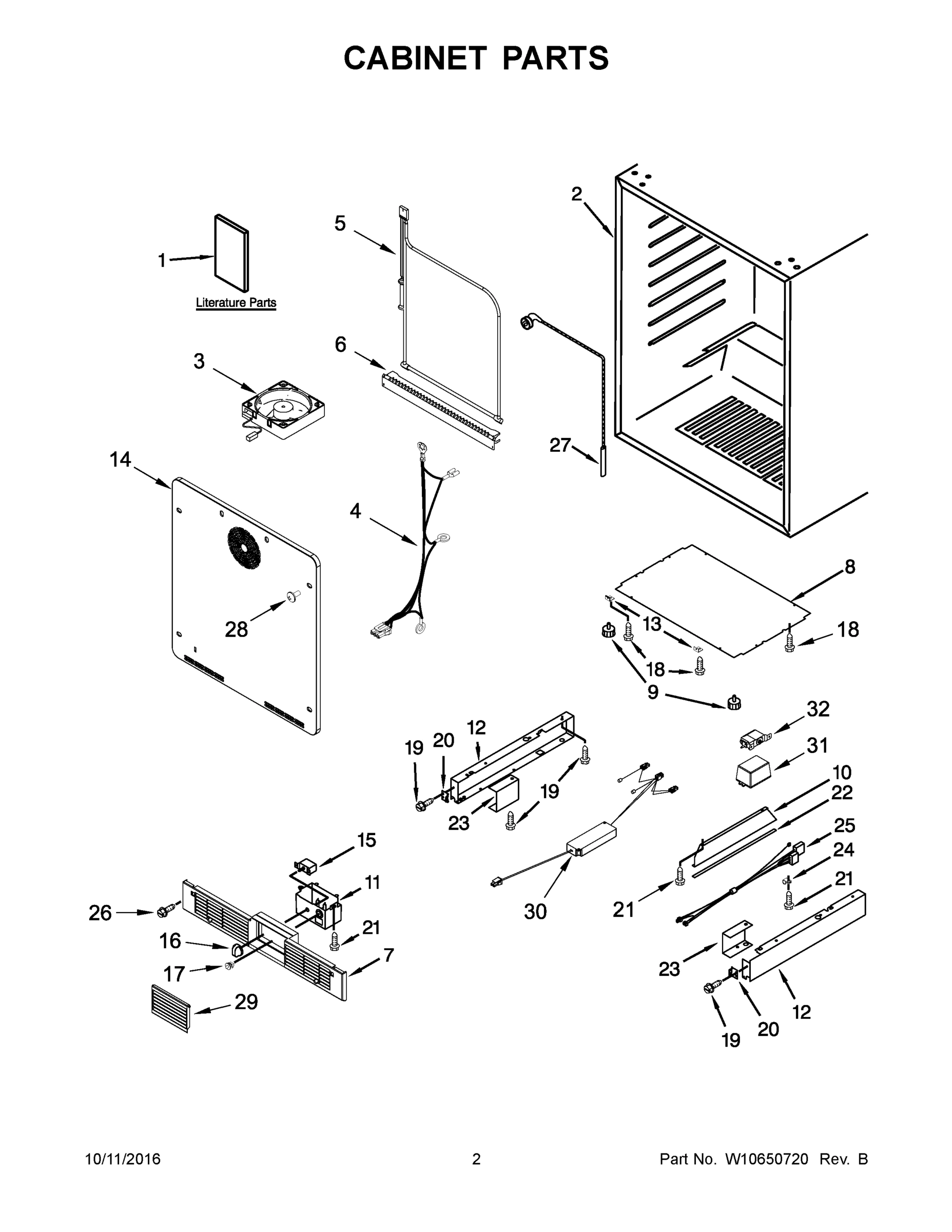 02 - CABINET PARTS
