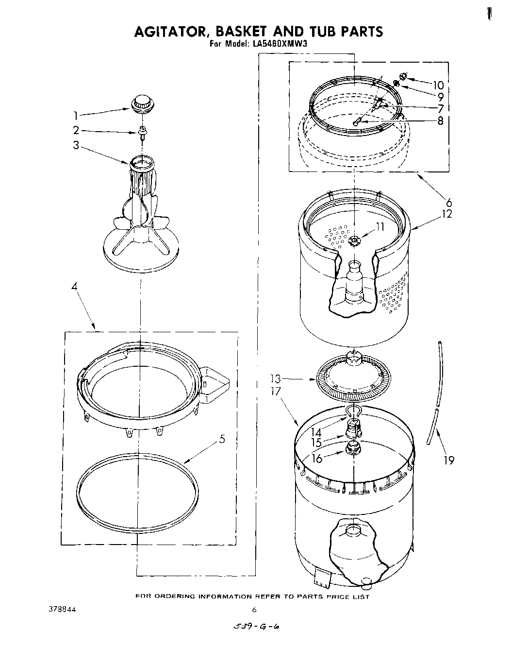 04 - AGITATOR, BASKET, AND TUB