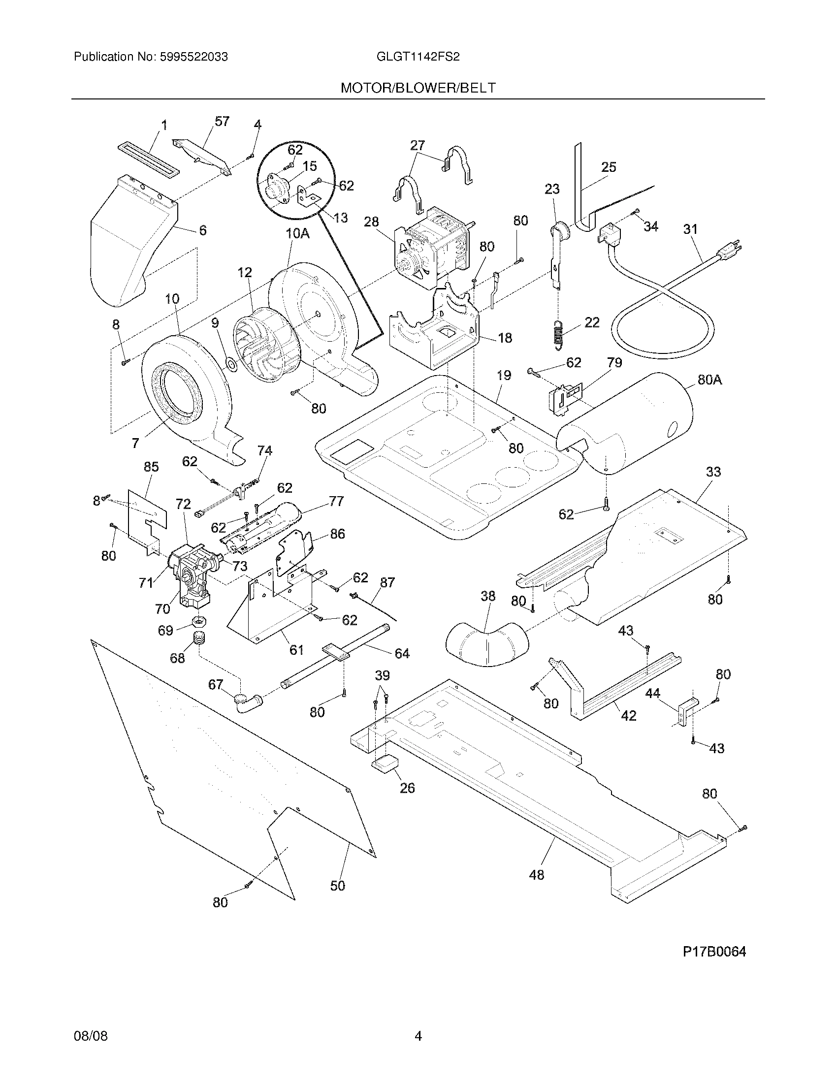 05 - MOTOR/BLOWER/BELT
