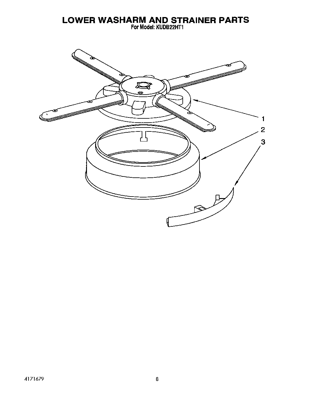 06 - LOWER WASHARM AND STRAINER