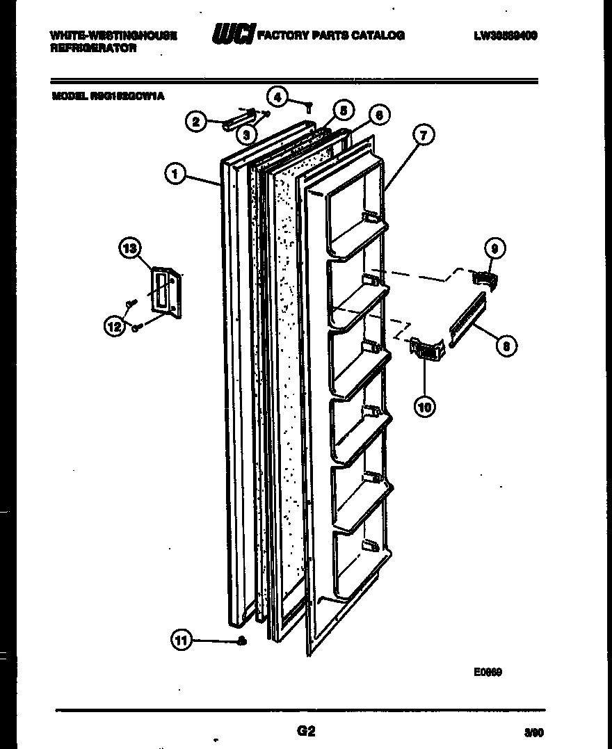 02 - FREEZER DOOR PARTS