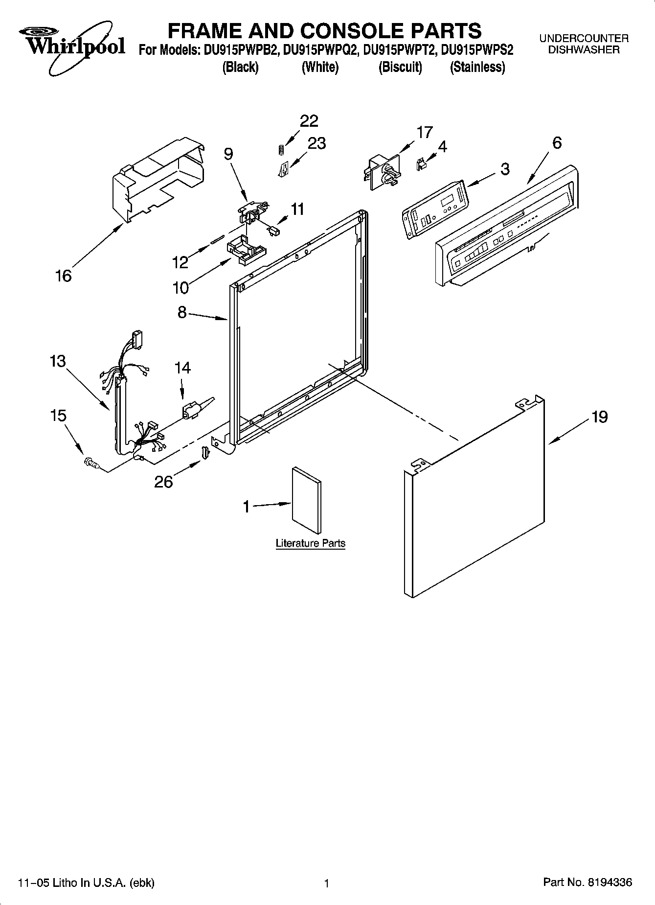 01 - FRAME AND CONSOLE PARTS