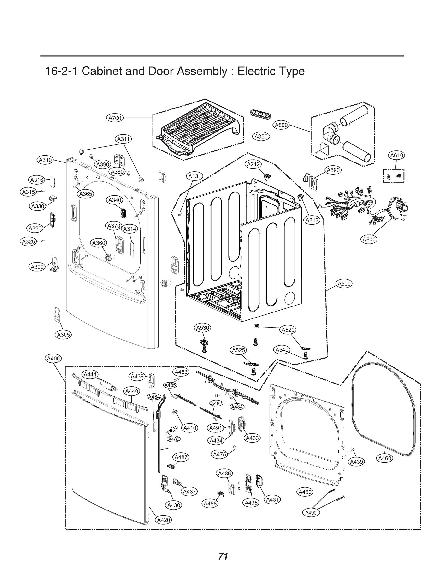 CABINET AND DOOR ASSEMBLY