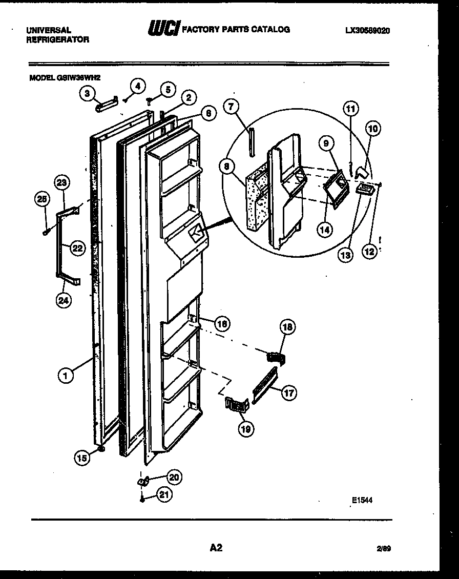 02 - FREEZER DOOR PARTS