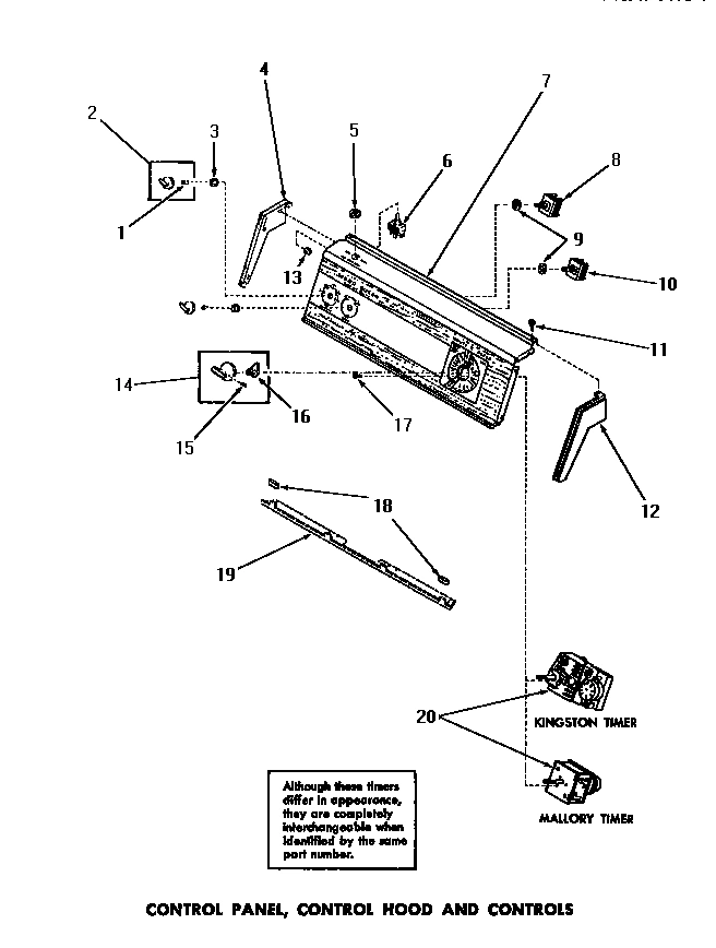 14 - CONTROL PANEL, CONTROL HOOD & CONTROLS