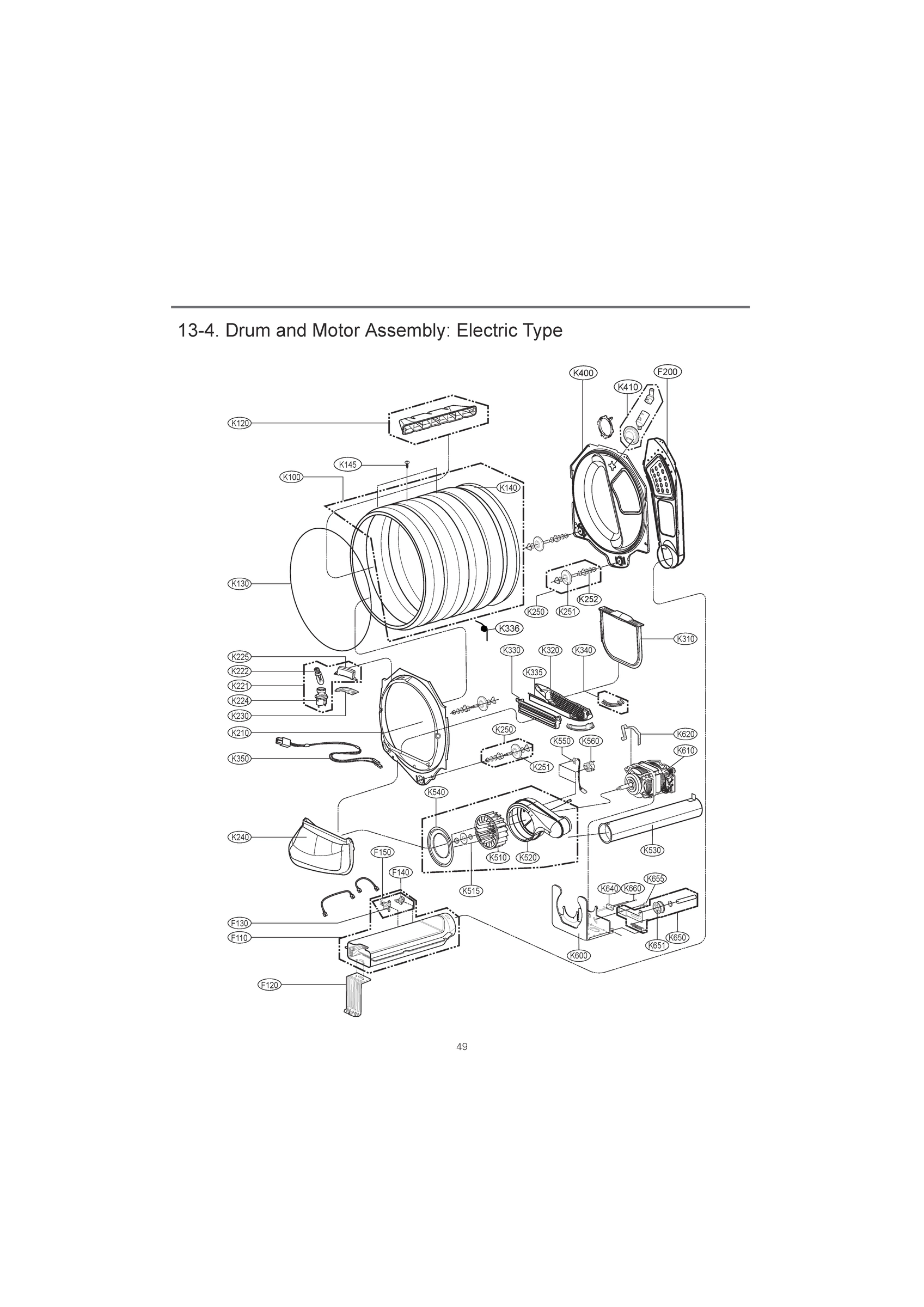 DRUM AND MOTOR ASSEMBLY