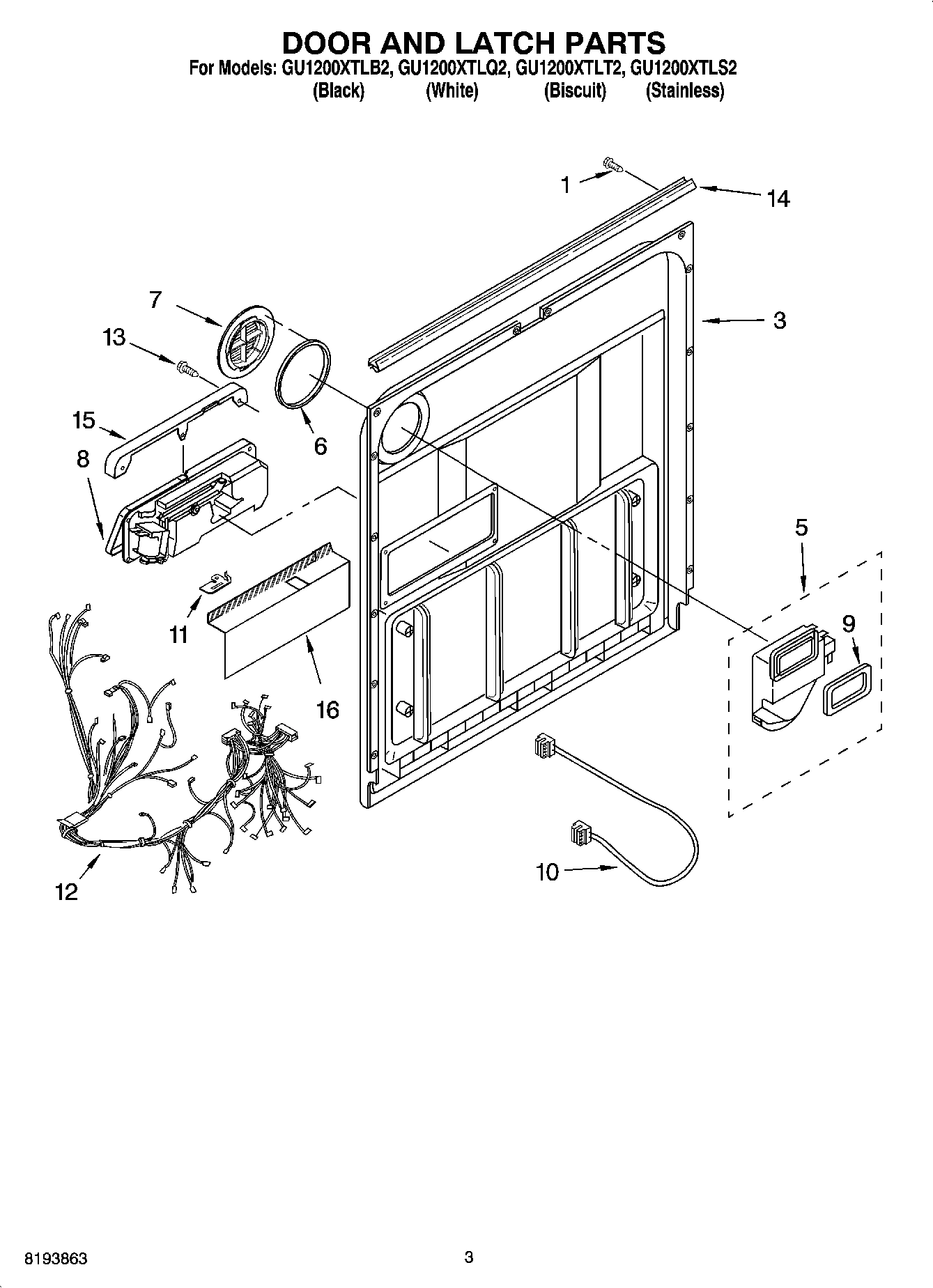 03 - DOOR AND LATCH PARTS