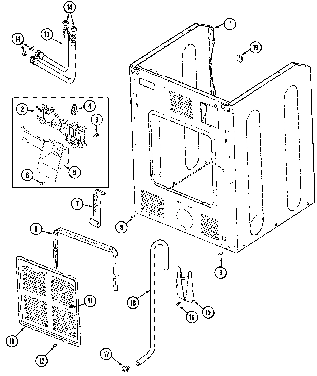 05 - CABINET-REAR (WASHER)
