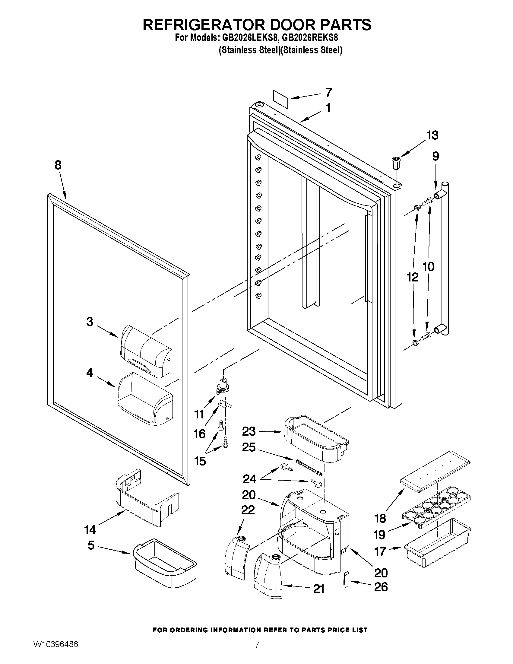 04 - REFRIGERATOR DOOR PARTS