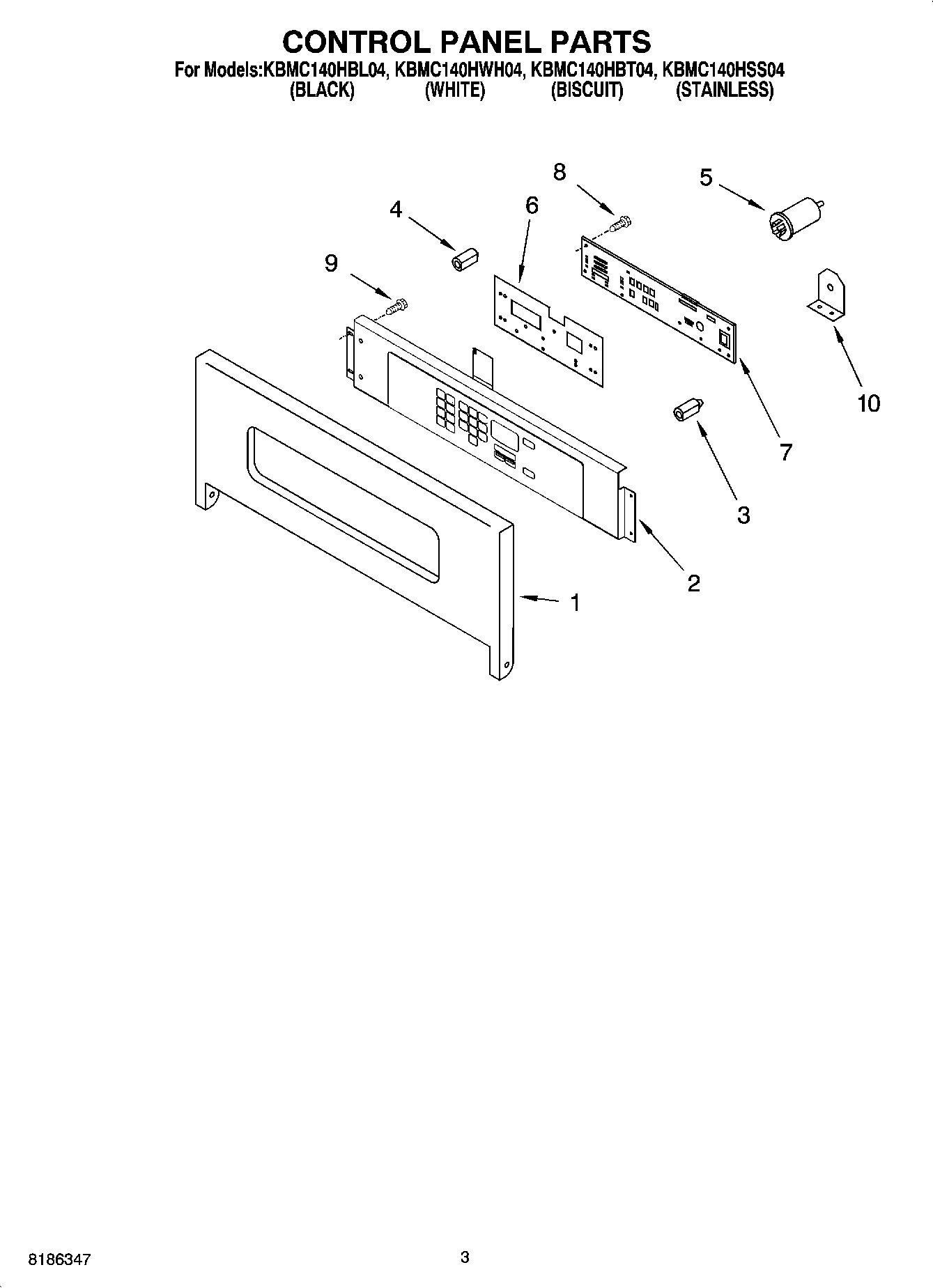 02 - CONTROL PANEL PARTS