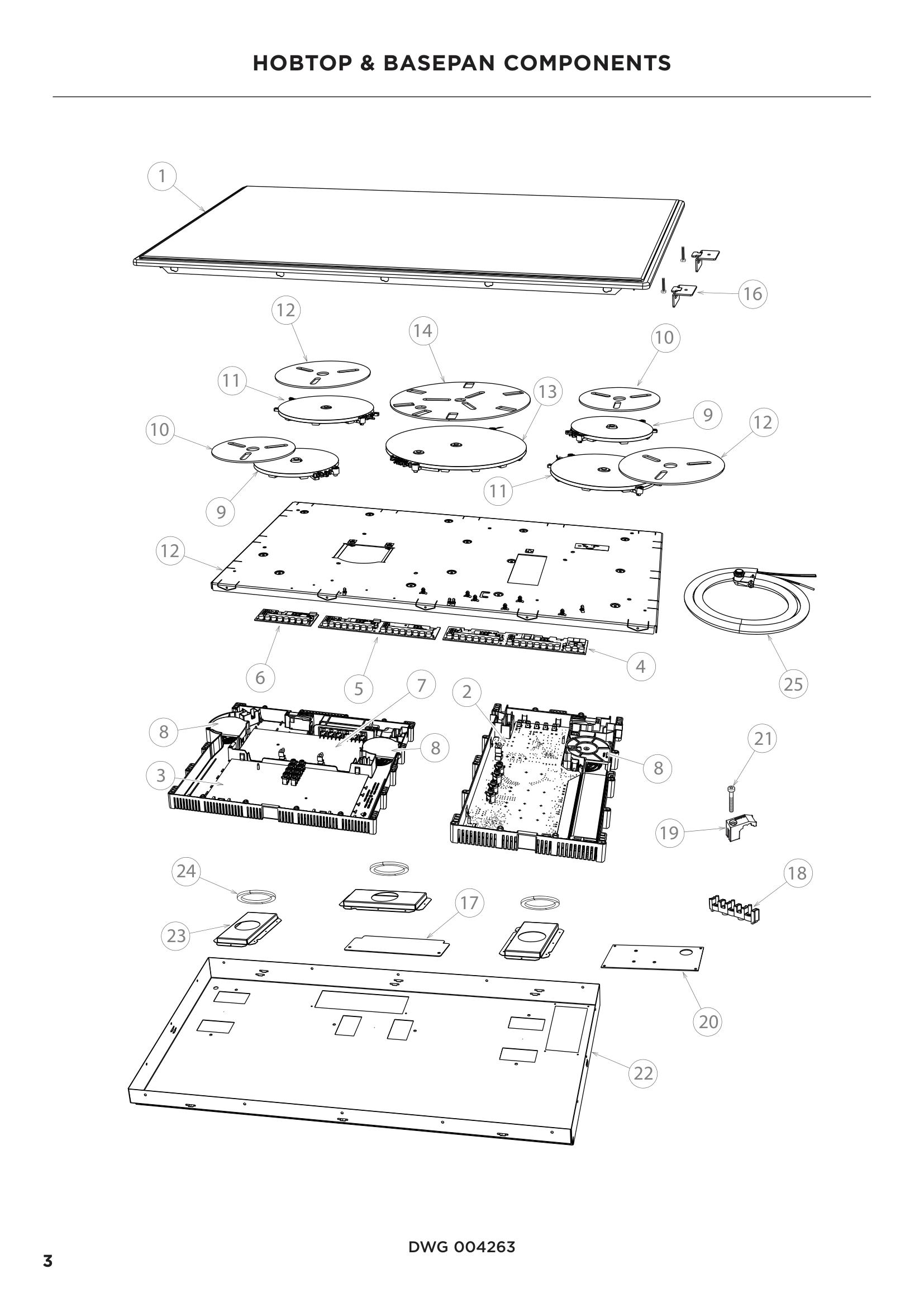 HOBTOP & BASEPAN COMPONENTS