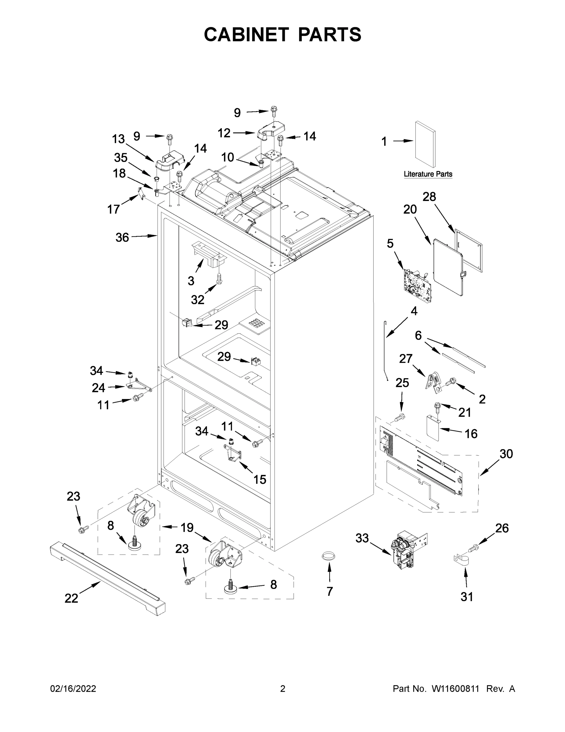 02 - CABINET PARTS