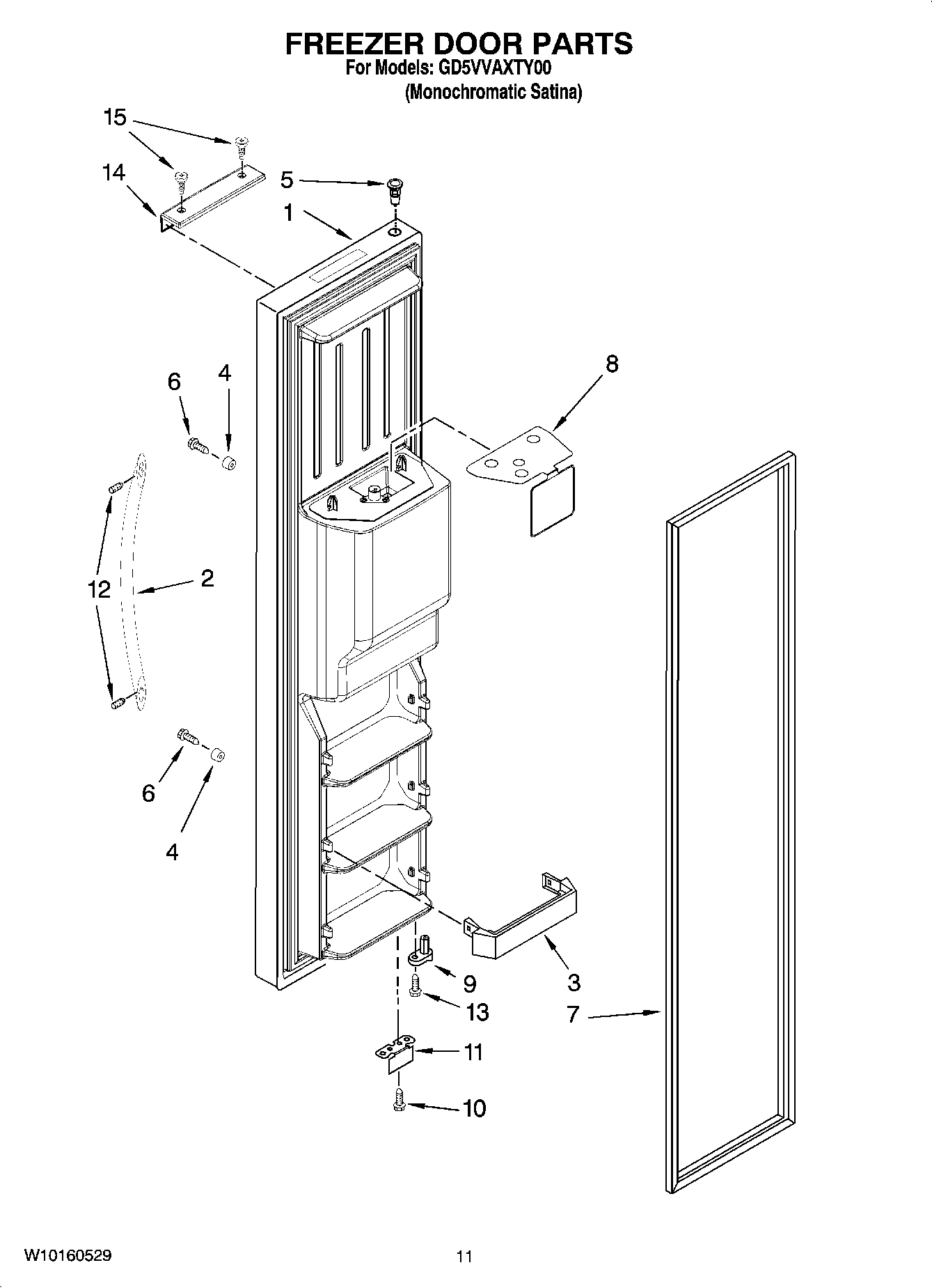 07 - FREEZER DOOR PARTS