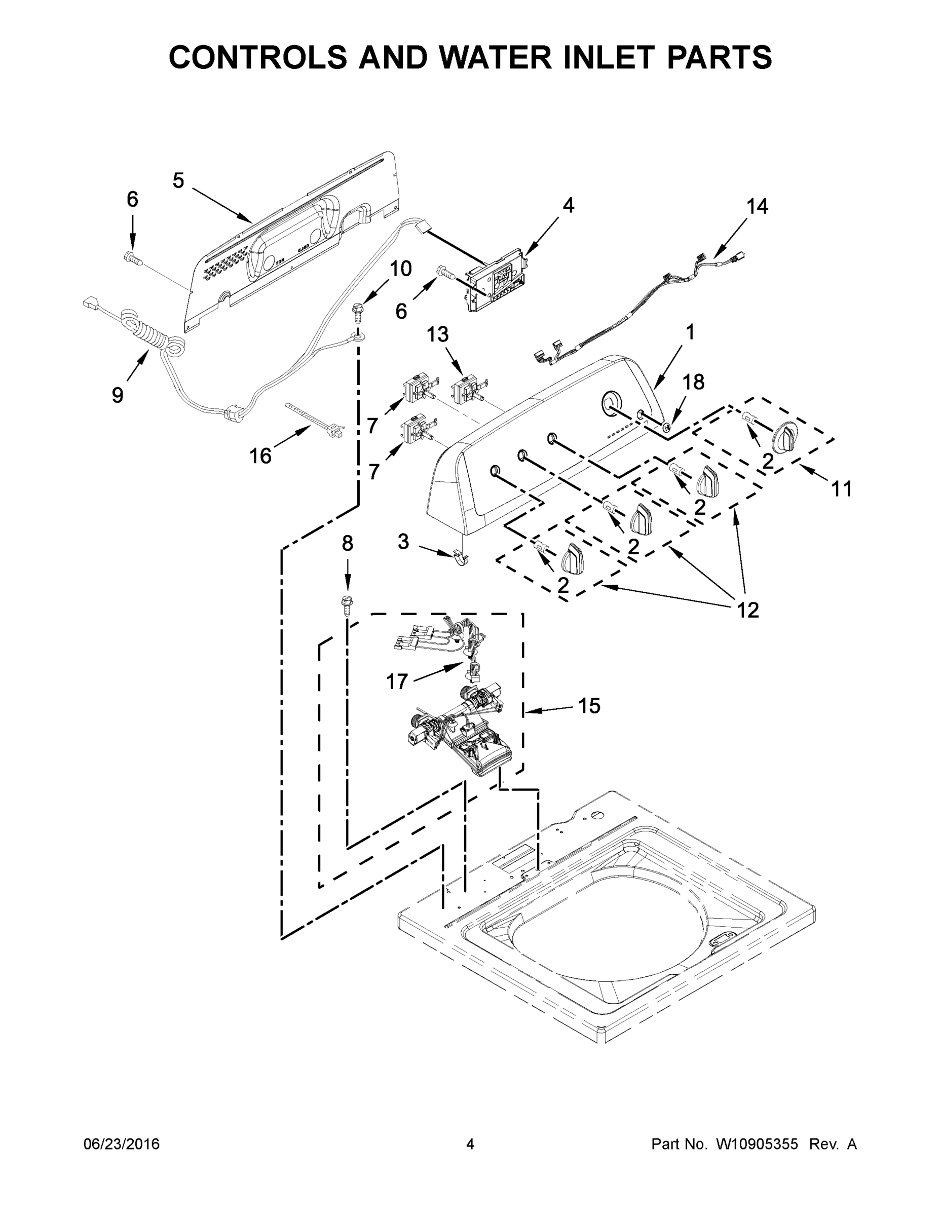 03 - CONTROLS AND WATER INLET PARTS