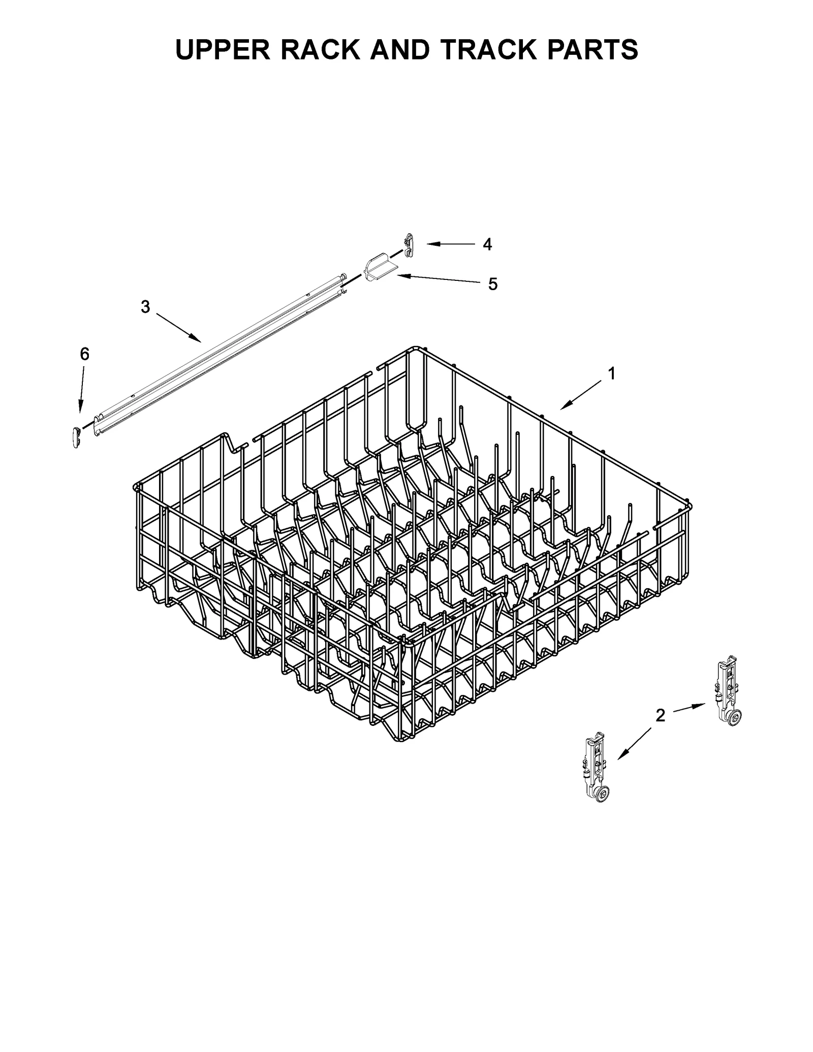 UPPER RACK AND TRACK PARTS