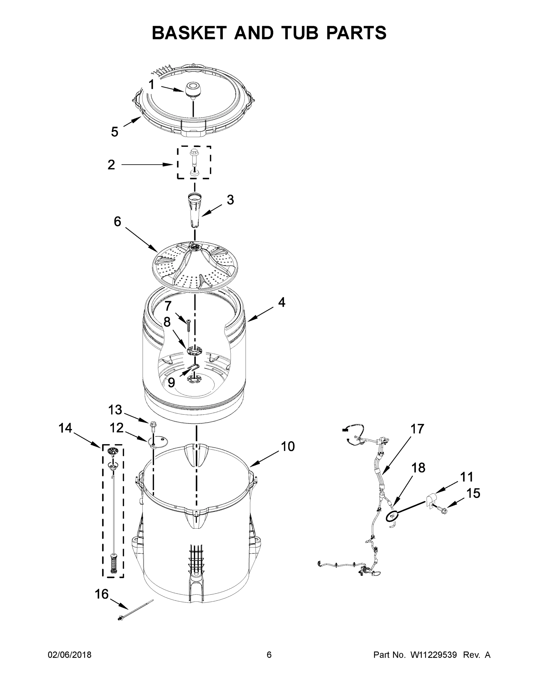 04 - BASKET AND TUB PARTS