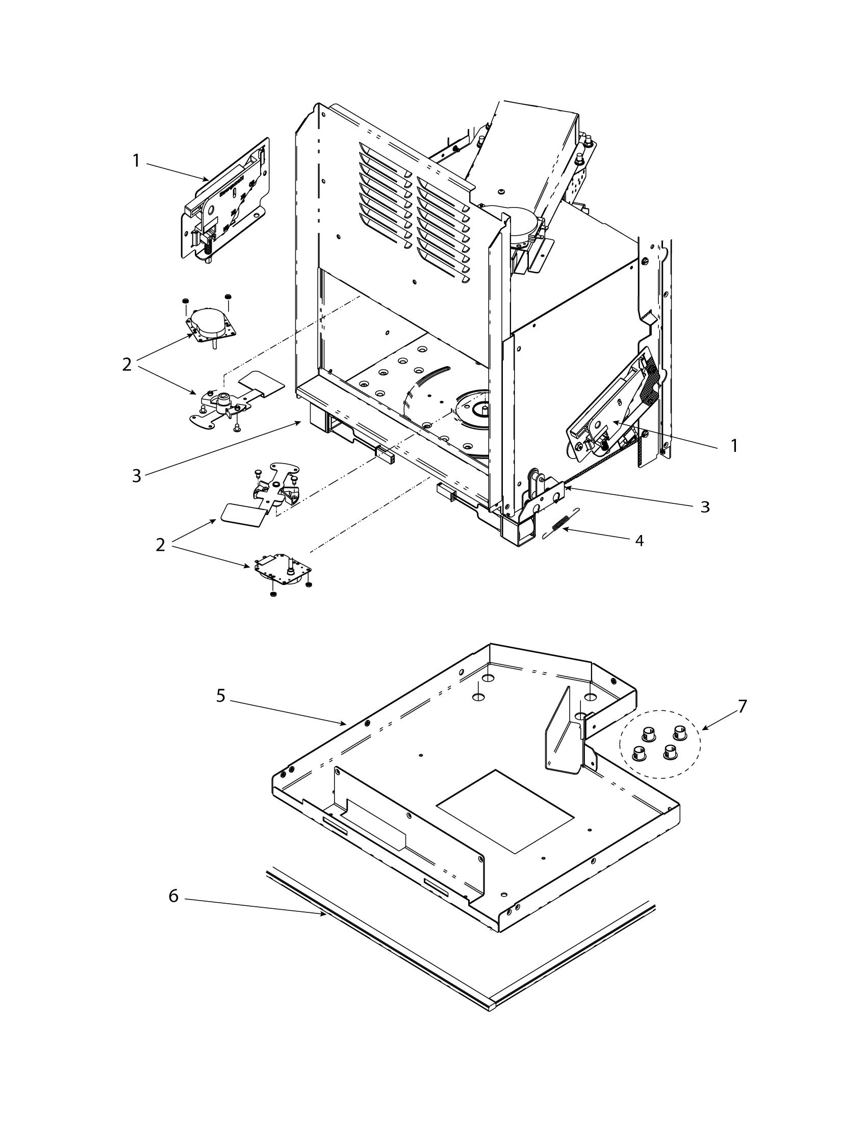 ANTENNA MOTORS / SWITCHES / LH & RH SOLENOIDS / BASEPAN