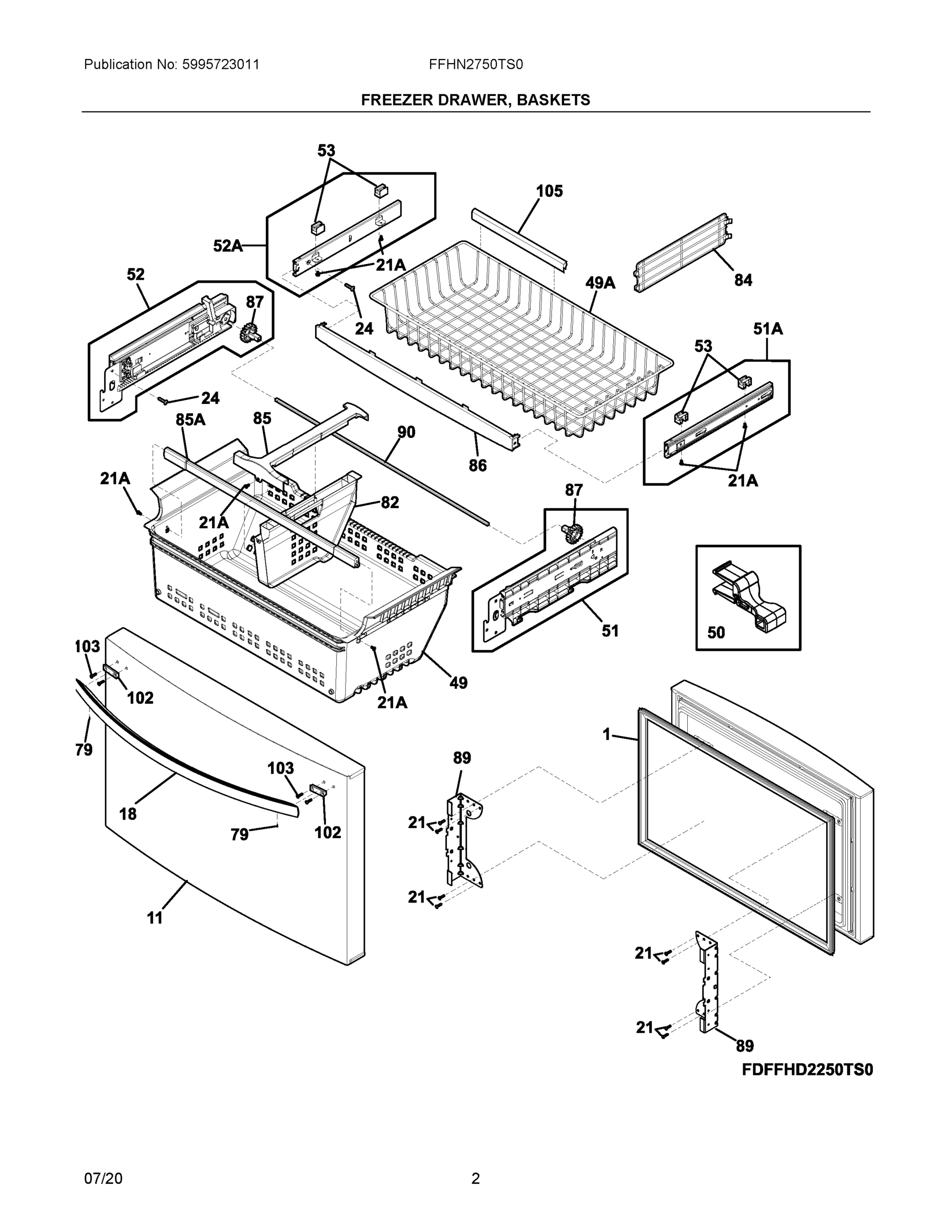 02 - FREEZER DRAWER, BASKETS