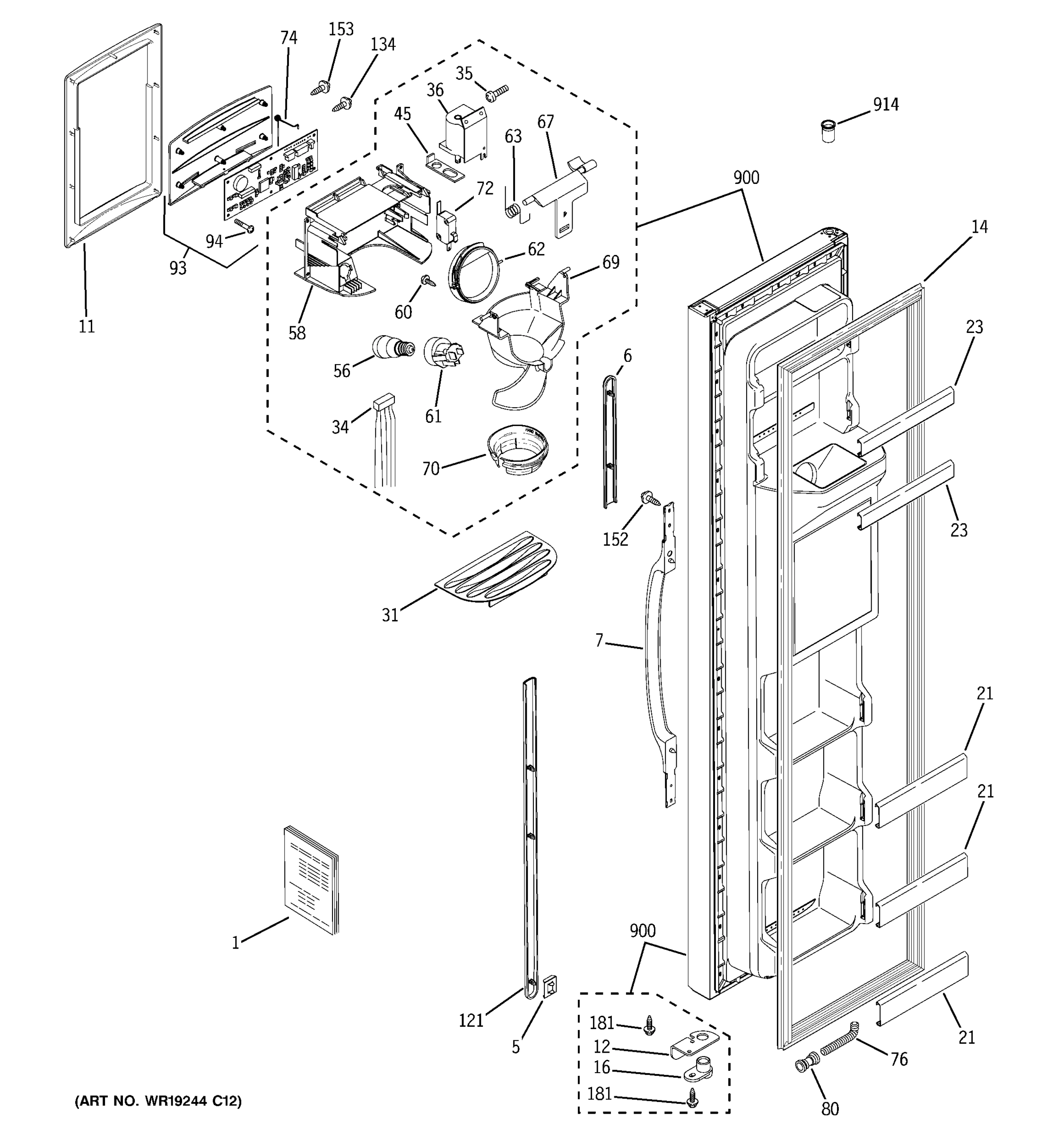 FREEZER DOOR