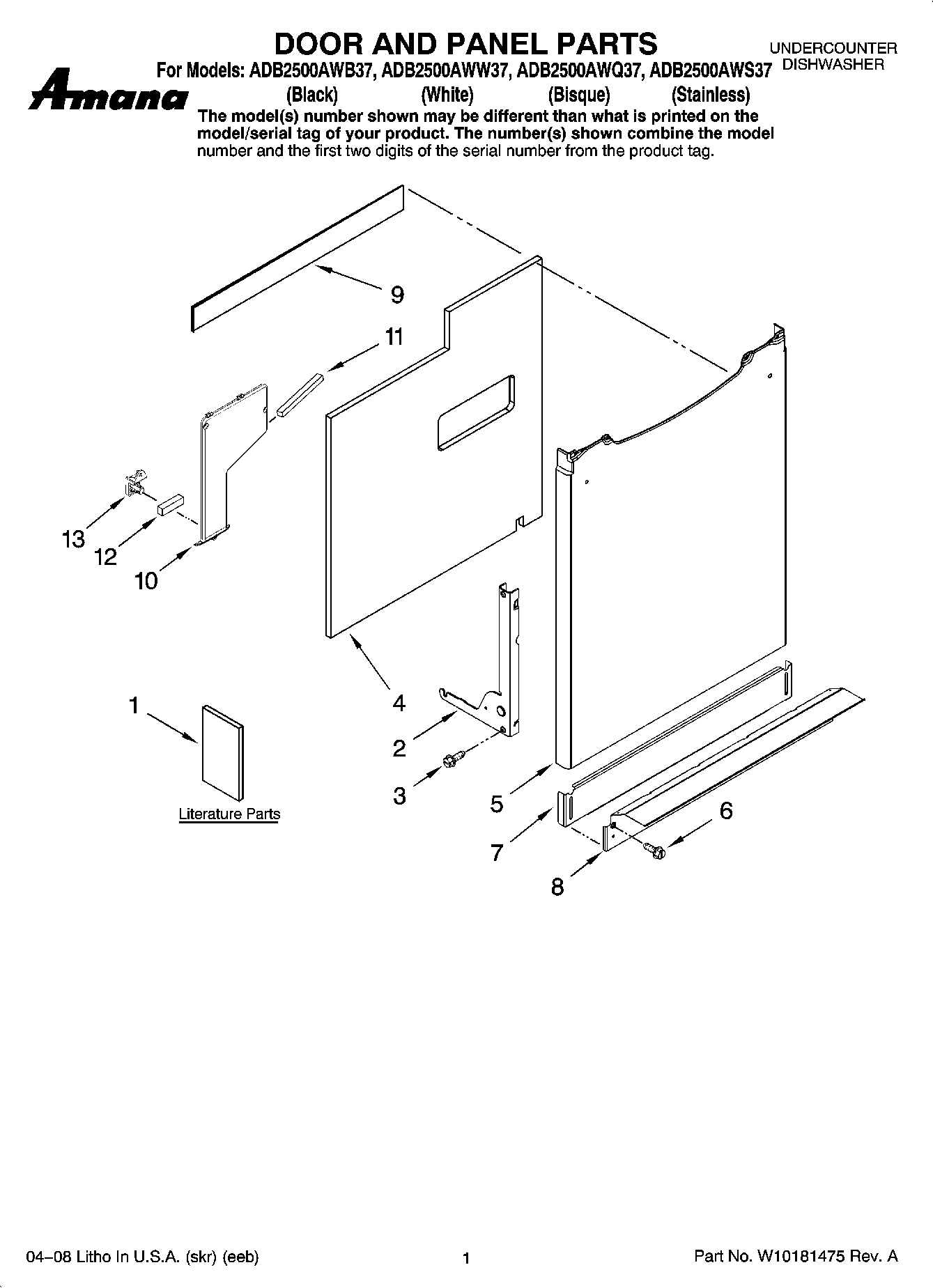 01 - DOOR AND PANEL PARTS