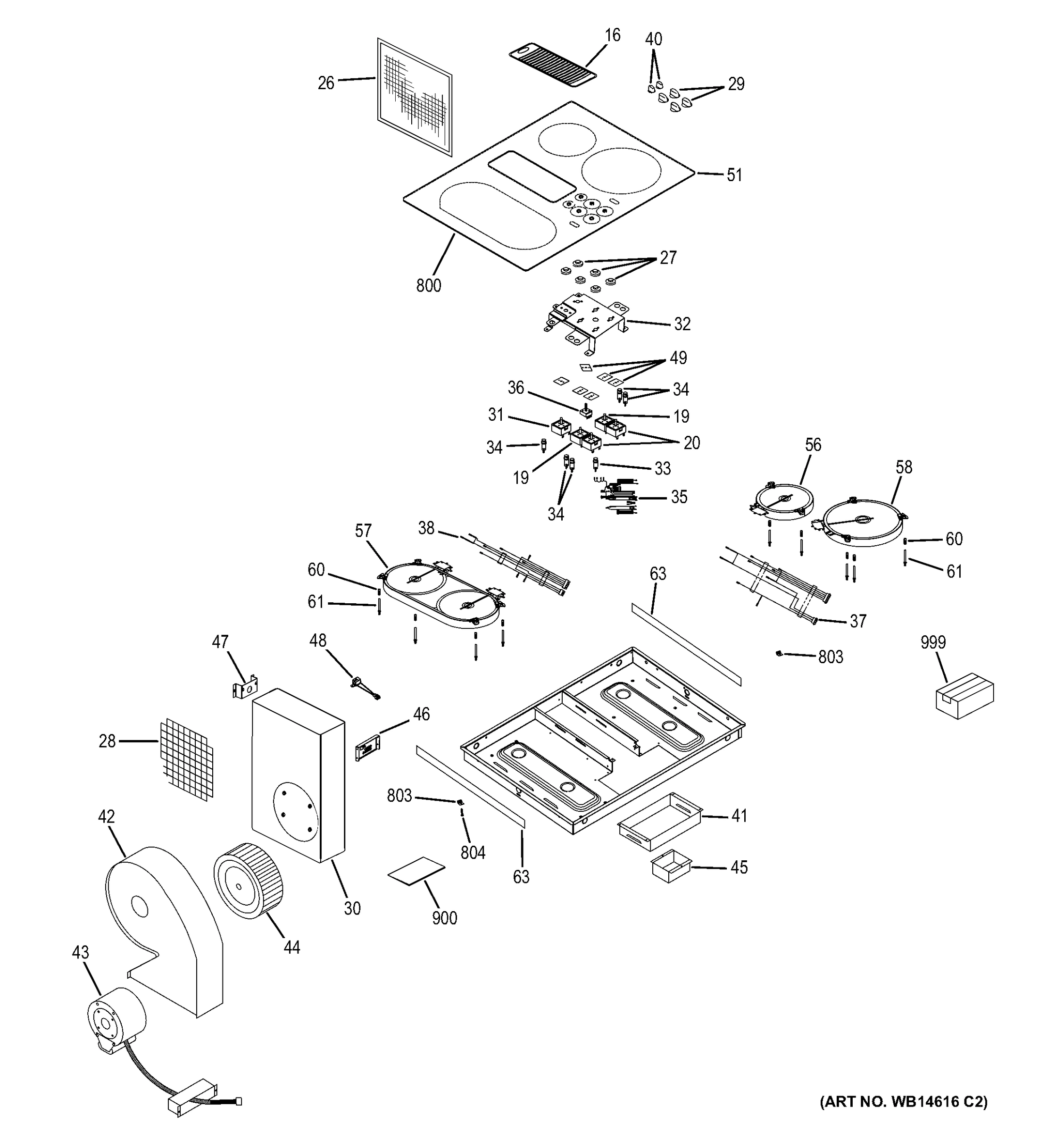 CONTROL PANEL & COOKTOP