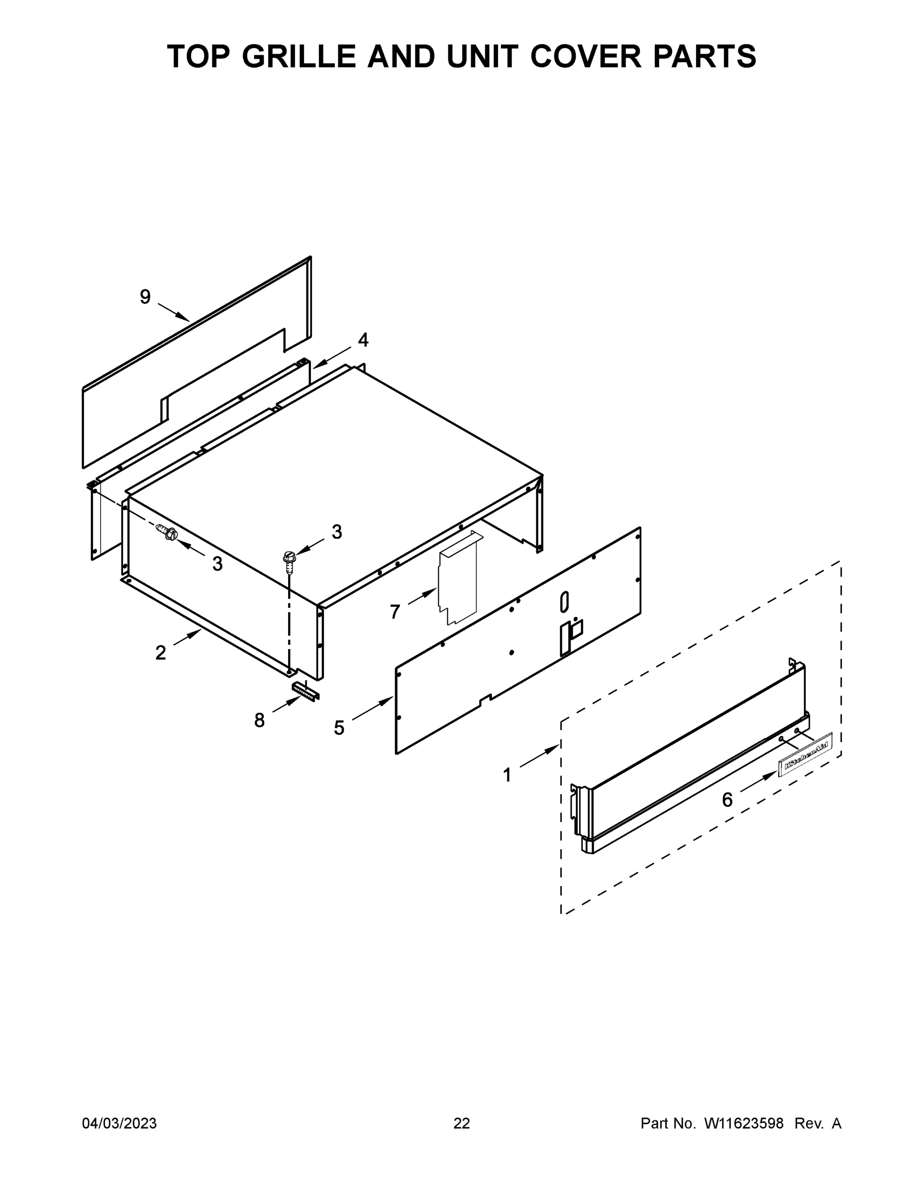12 - TOP GRILLE AND UNIT COVER PARTS