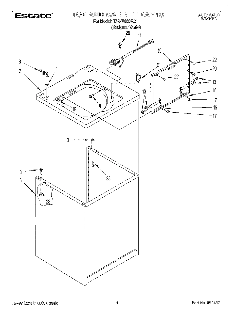 01 - TOP AND CABINET