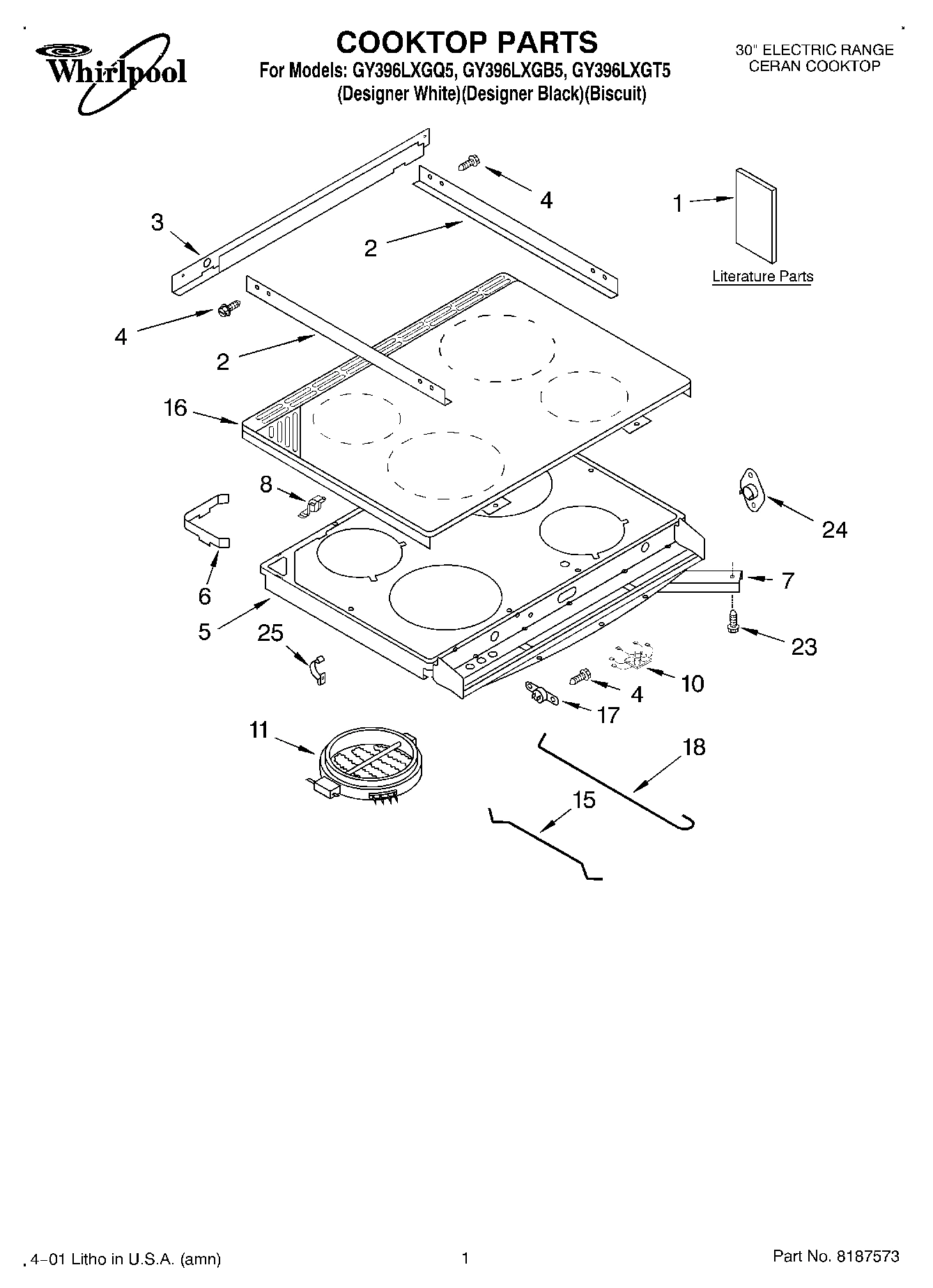 01 - COOKTOP, LITERATURE