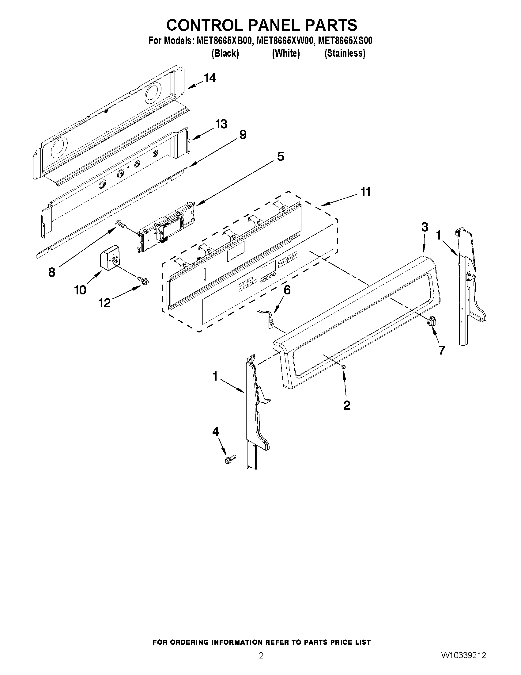 02 - CONTROL PANEL PARTS