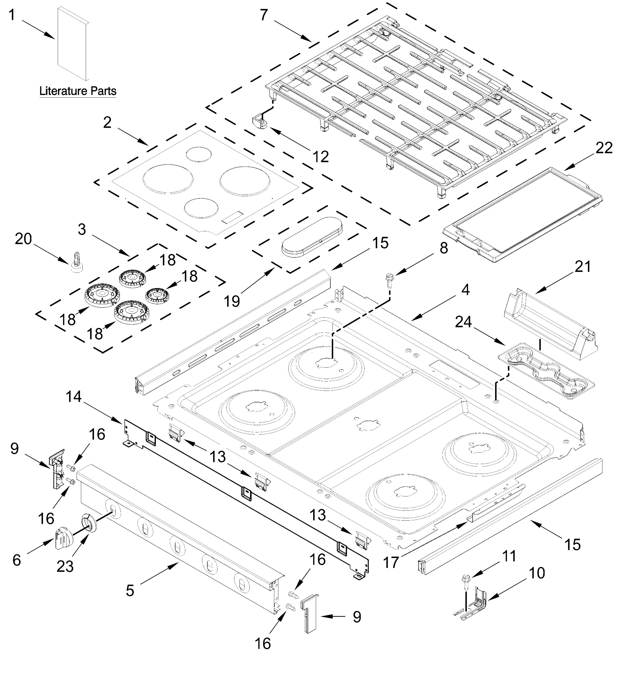 COOKTOP PARTS