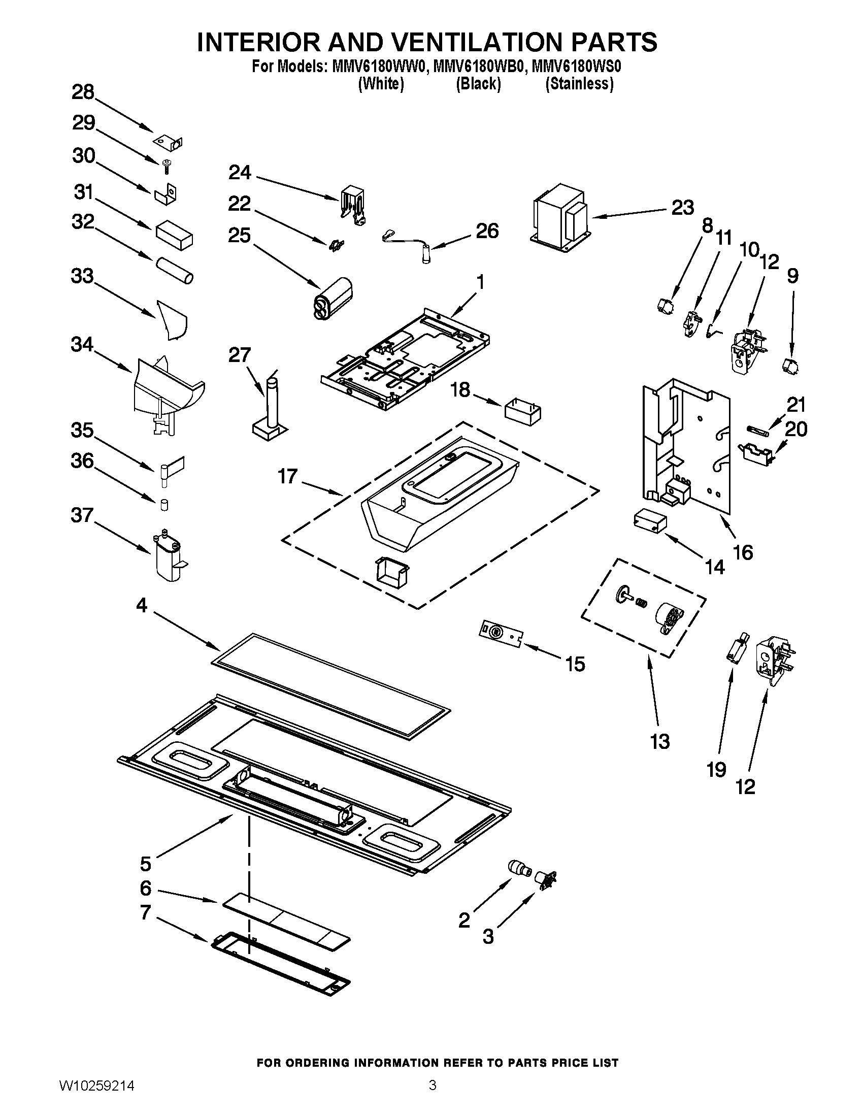 03 - INTERIOR AND VENTILATION PARTS