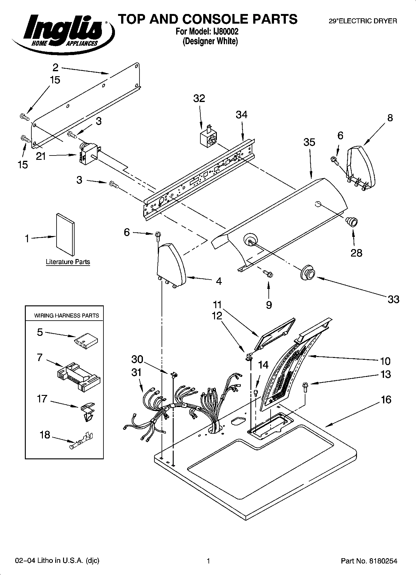 01 - TOP AND CONSOLE PARTS
