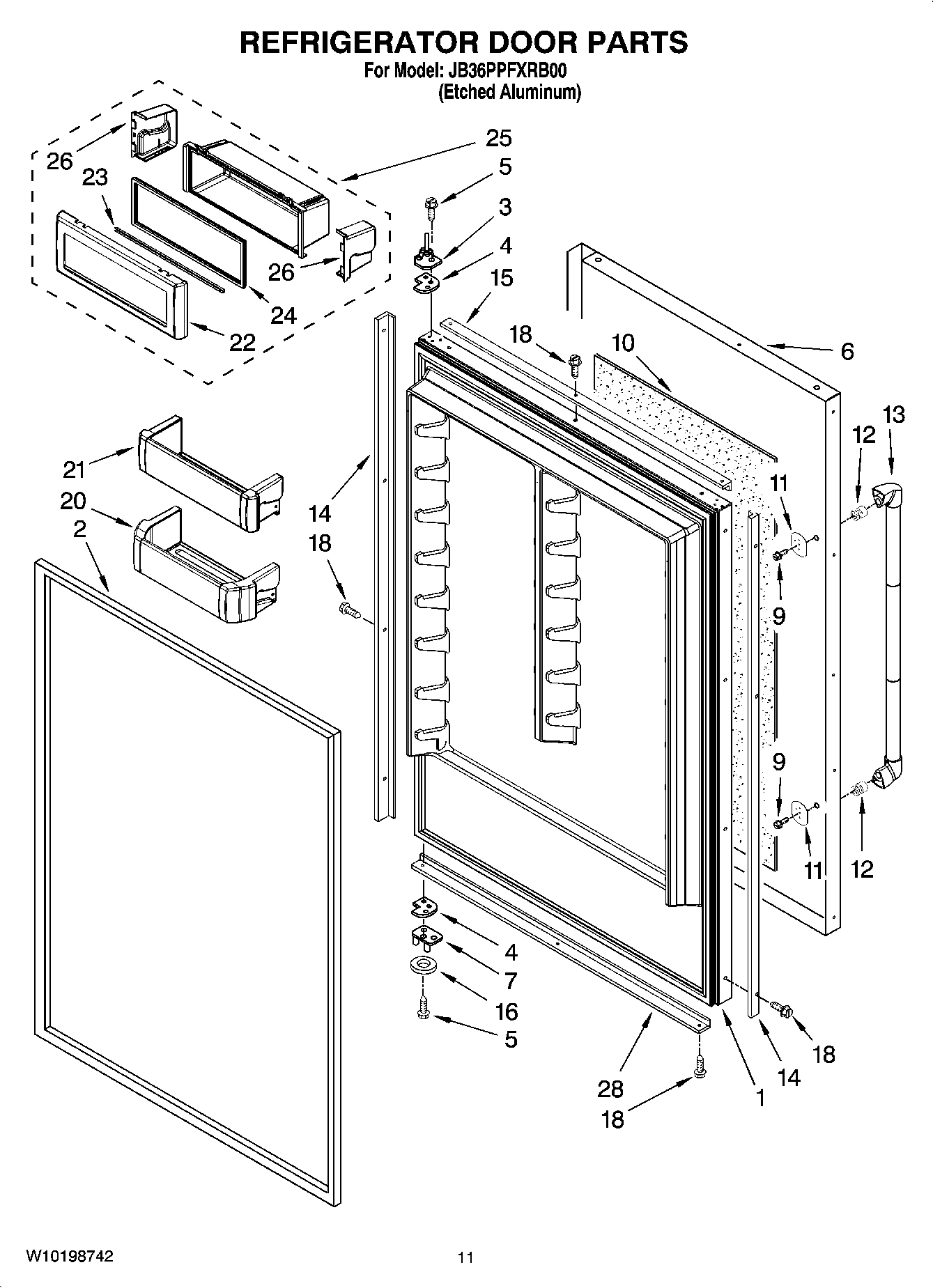 07 - REFRIGERATOR DOOR PARTS