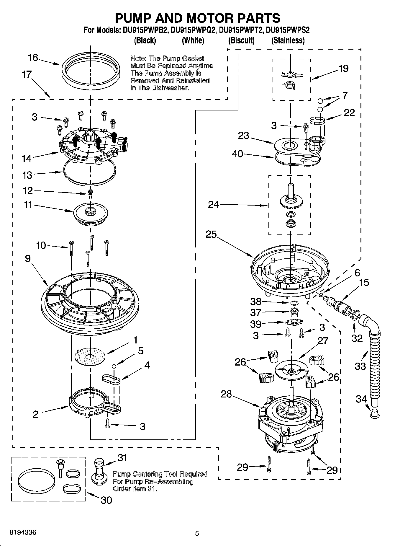 04 - PUMP AND MOTOR PARTS