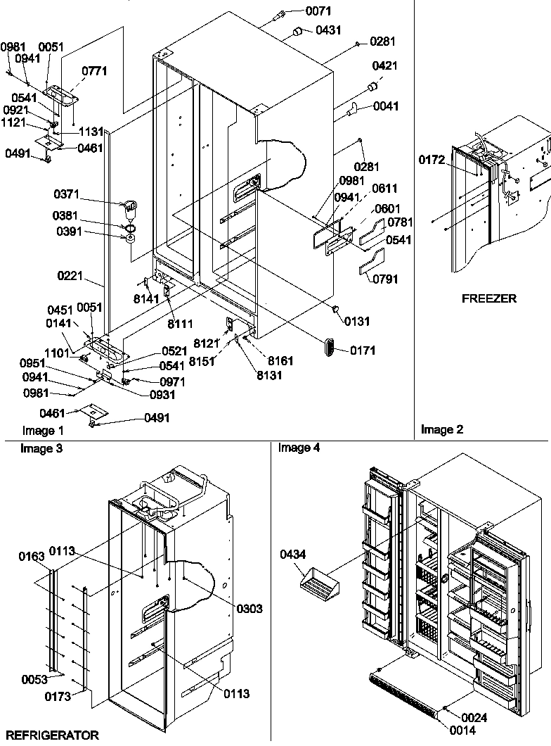 02 - CABINET PARTS AND TOE GRILLE