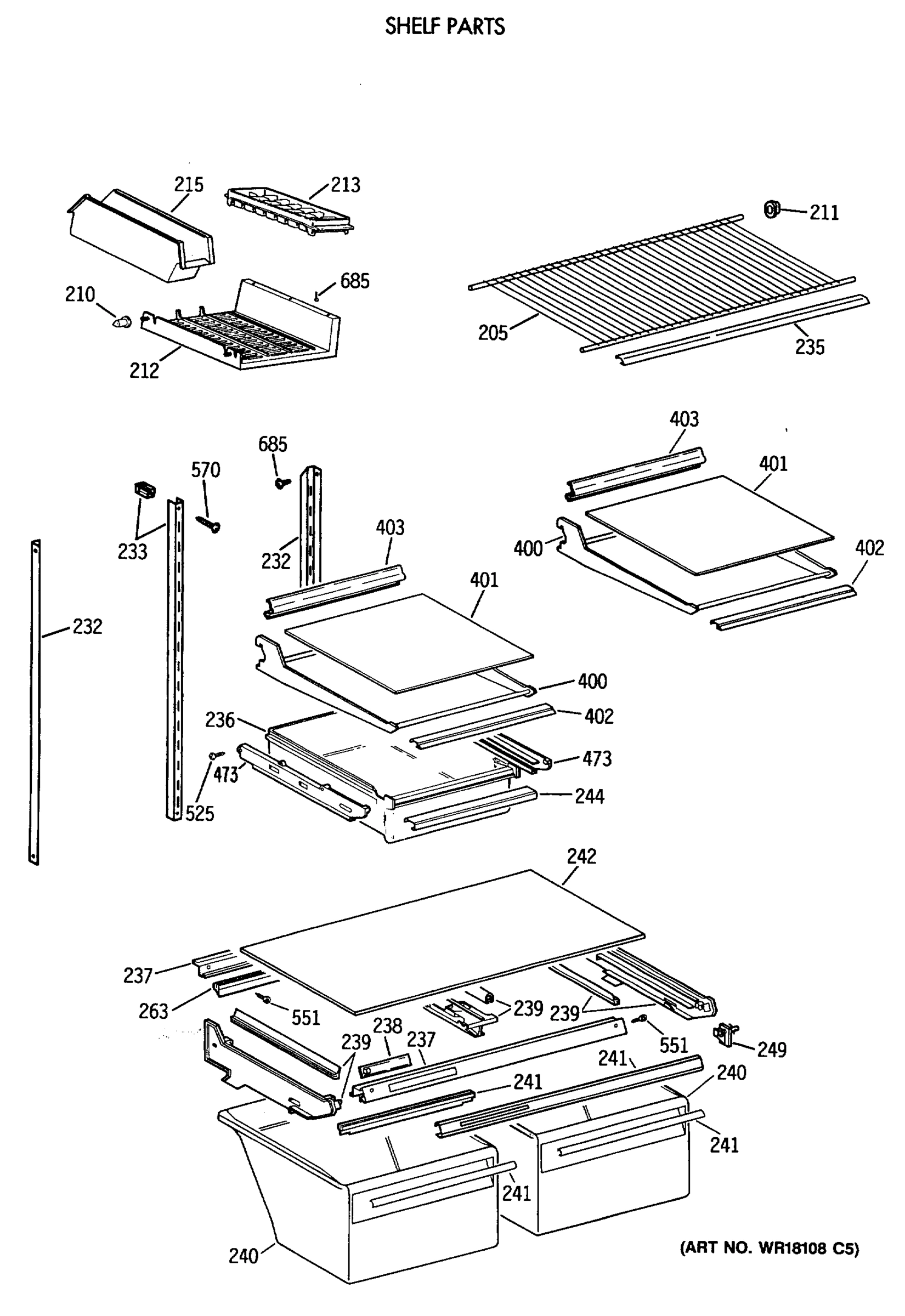 SHELF PARTS