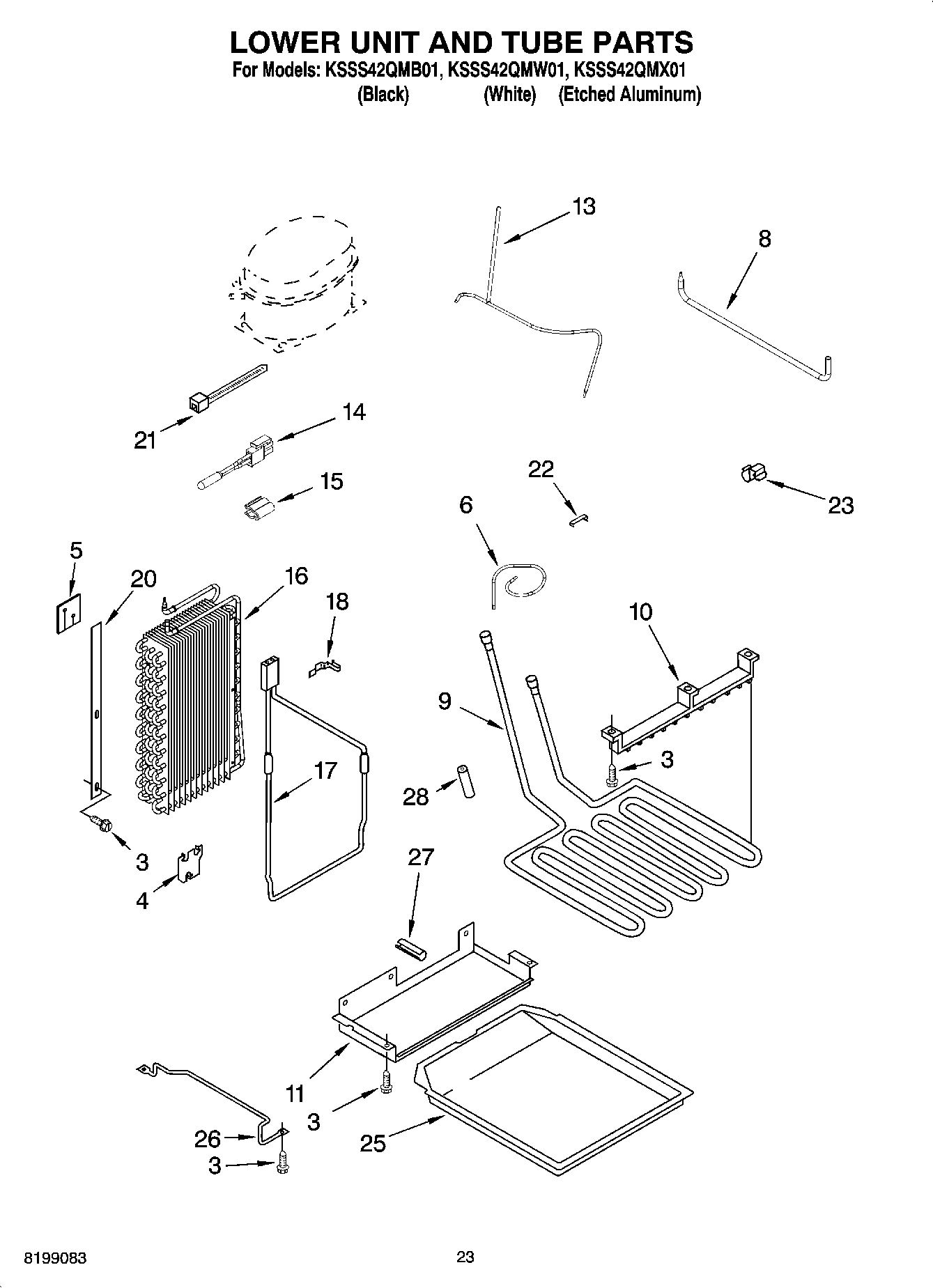 14 - LOWER UNIT AND TUBE PARTS