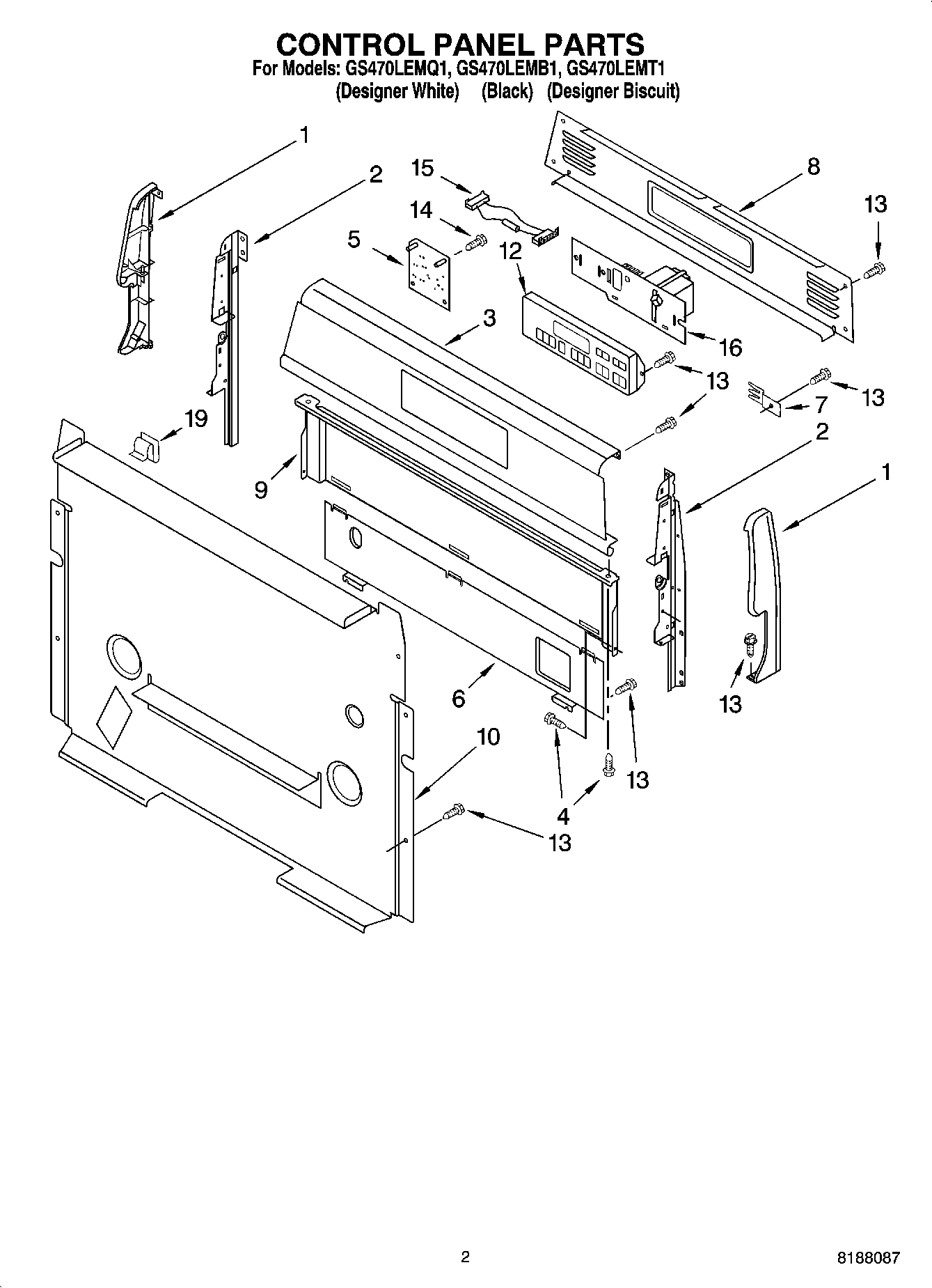 02 - CONTROL PANEL PARTS