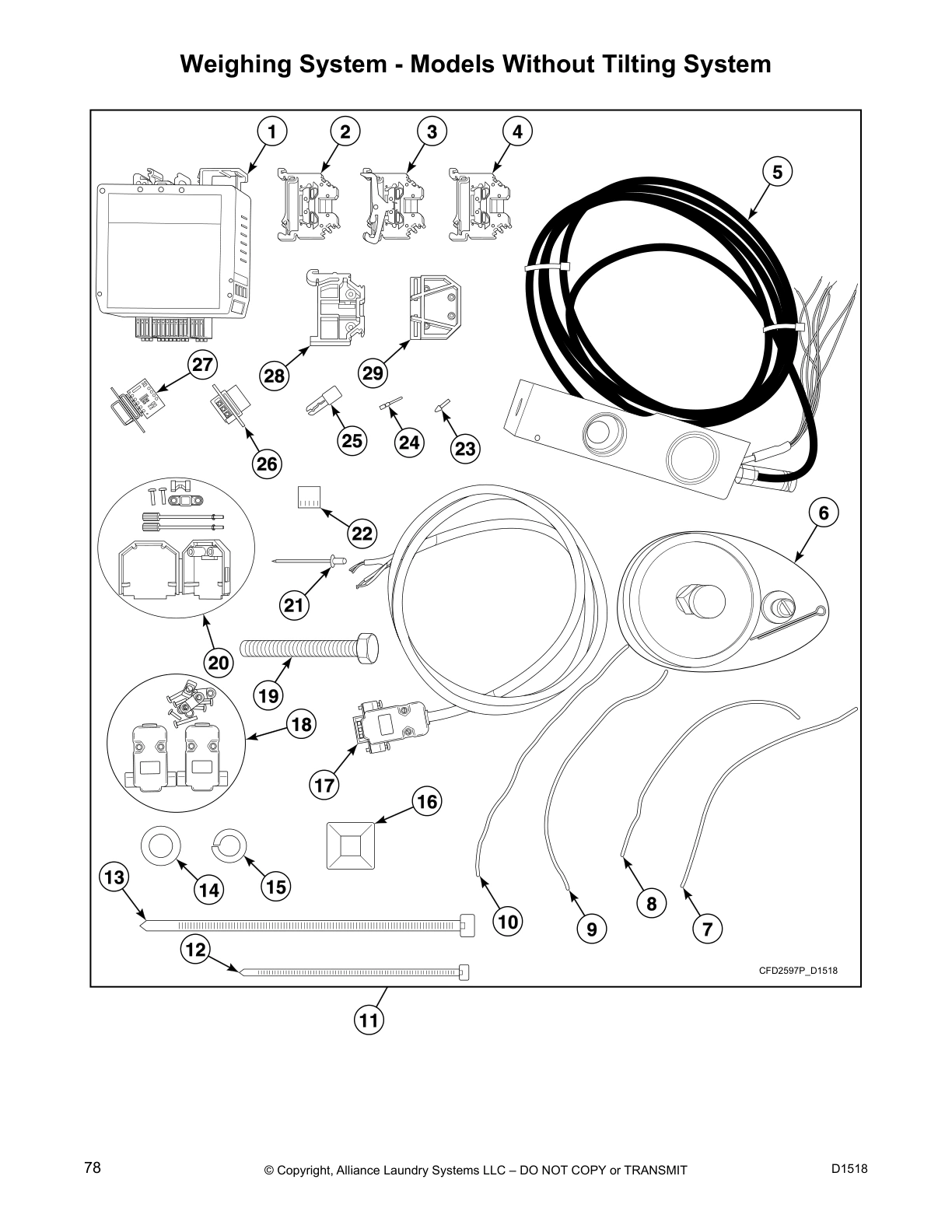 Weighing System - Models Without Tilting System