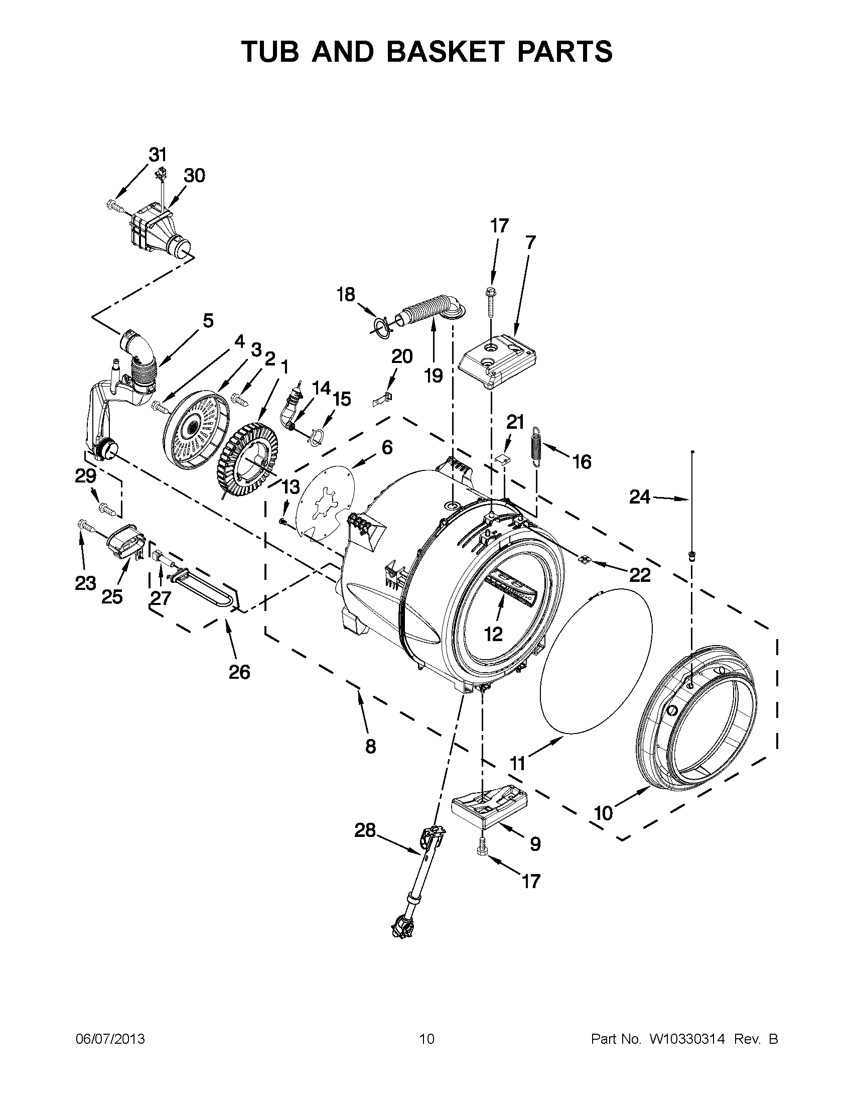 05 - TUB AND BASKET PARTS