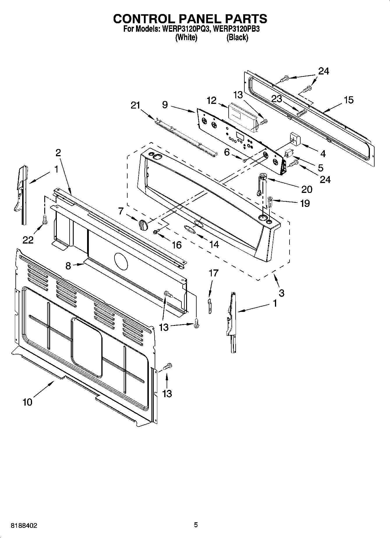 04 - CONTROL PANEL PARTS
